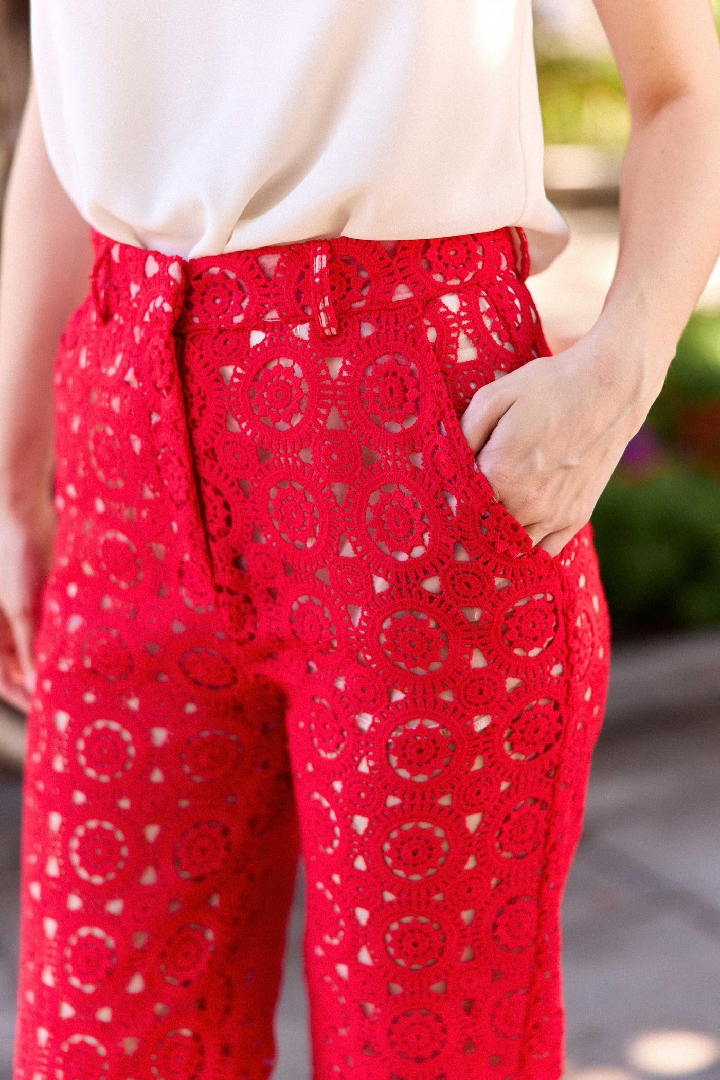 Trousers Pepina - Rouge