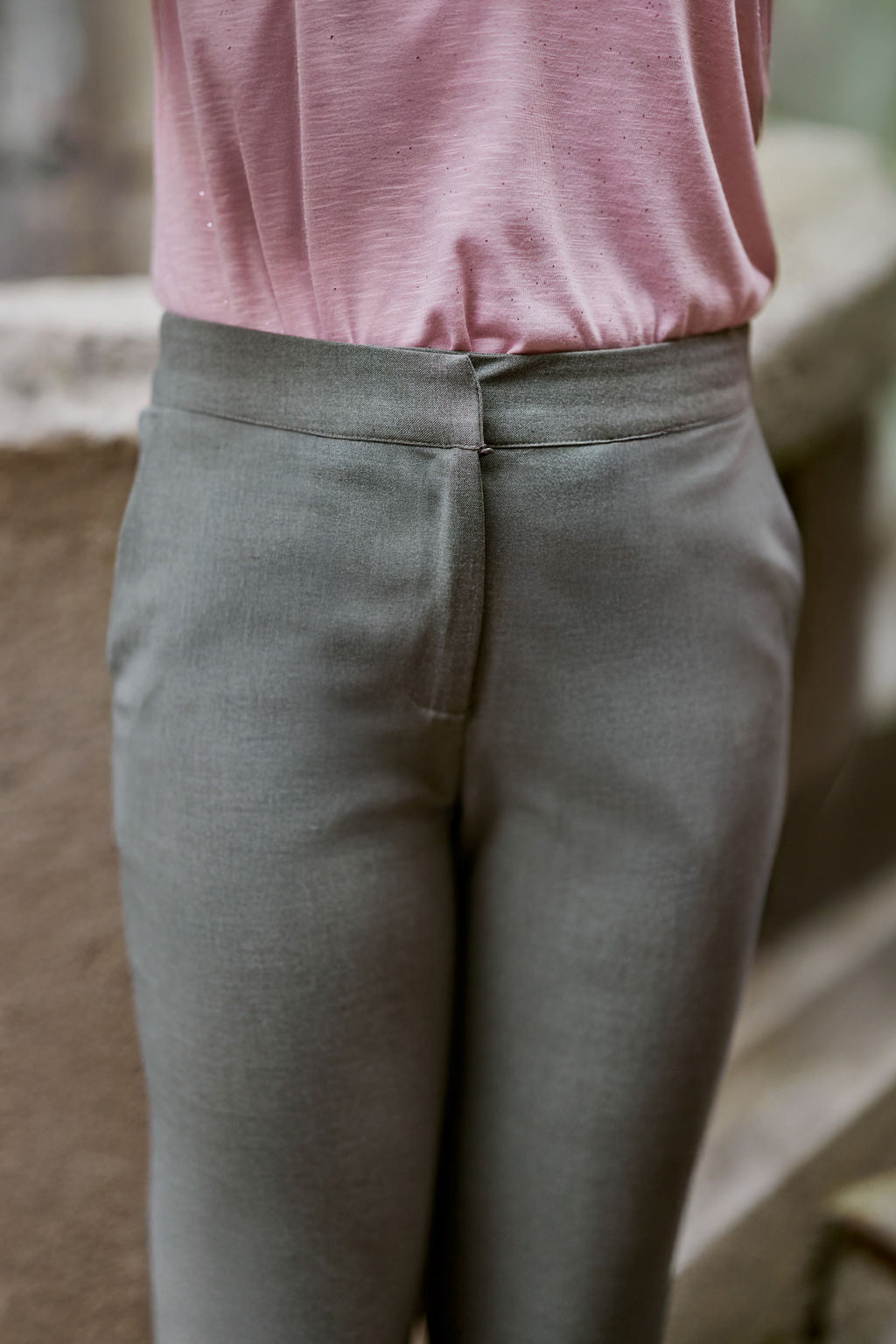 Grey cigarette pants - Perry