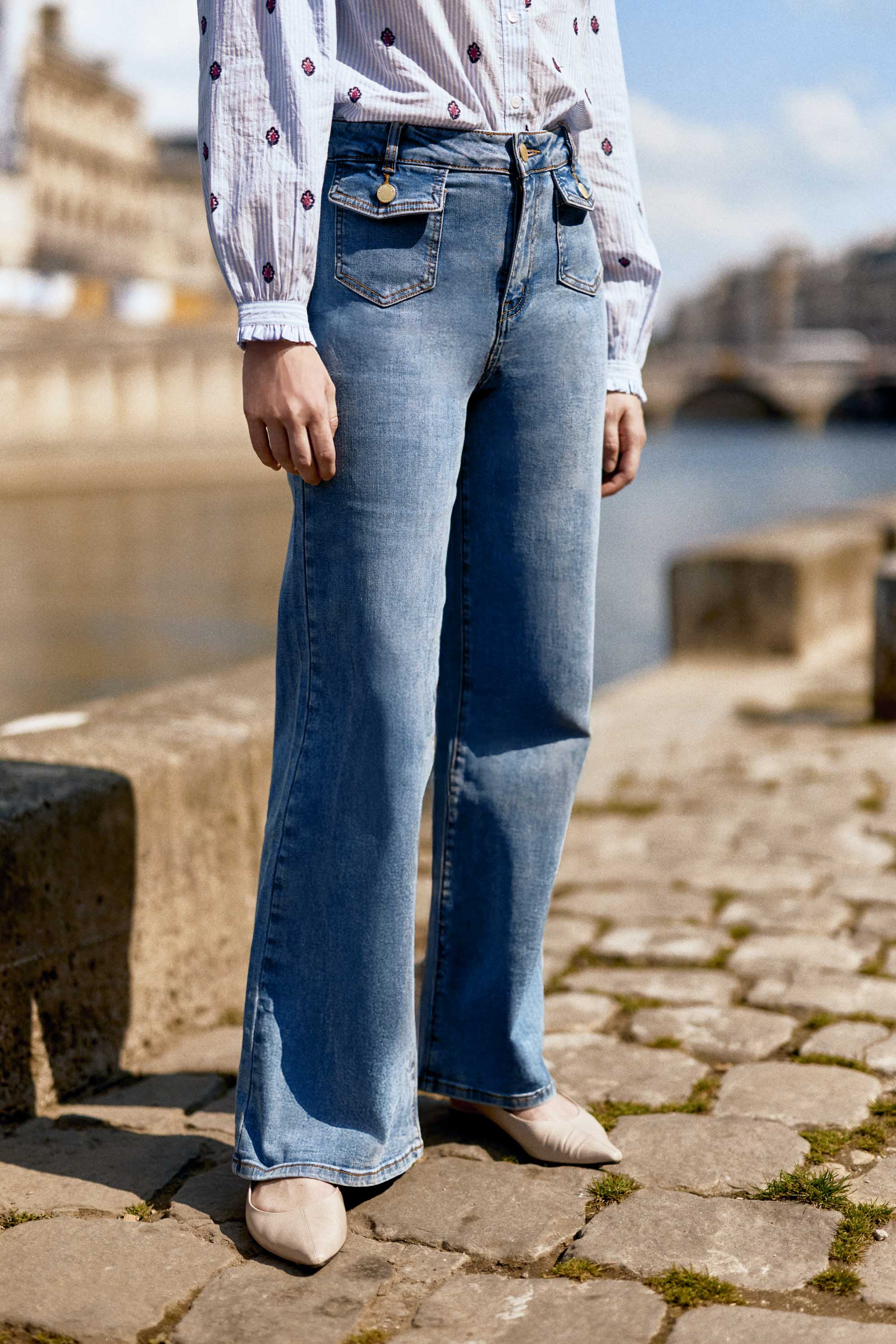 Jean flare stone - Peyton