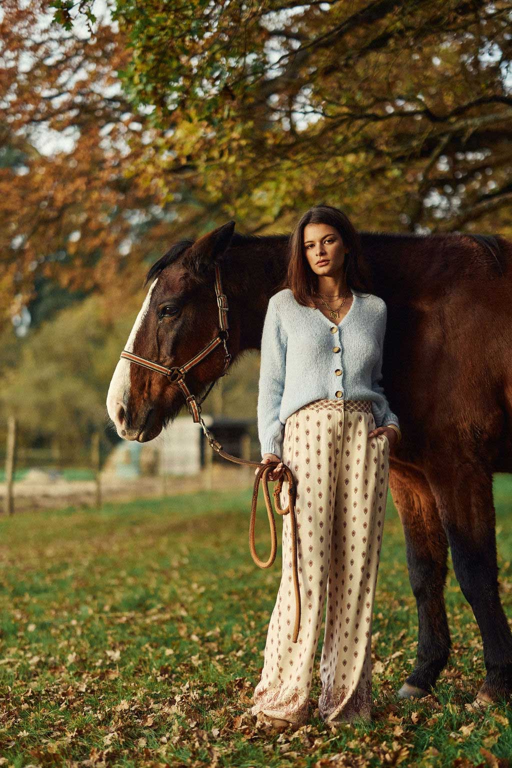 Floral straight pants - Polia