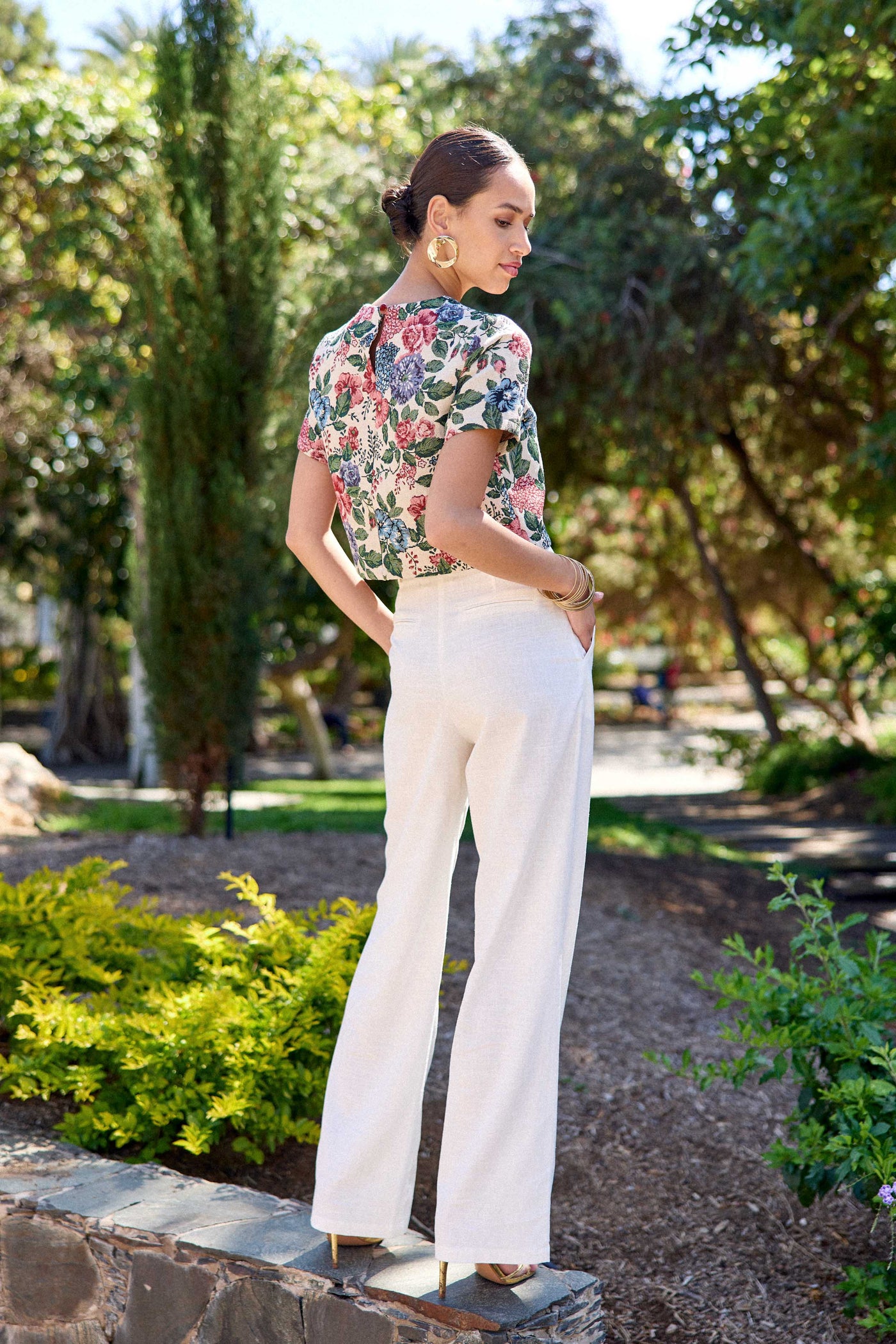 Pantalon droit ivoire - Polimo