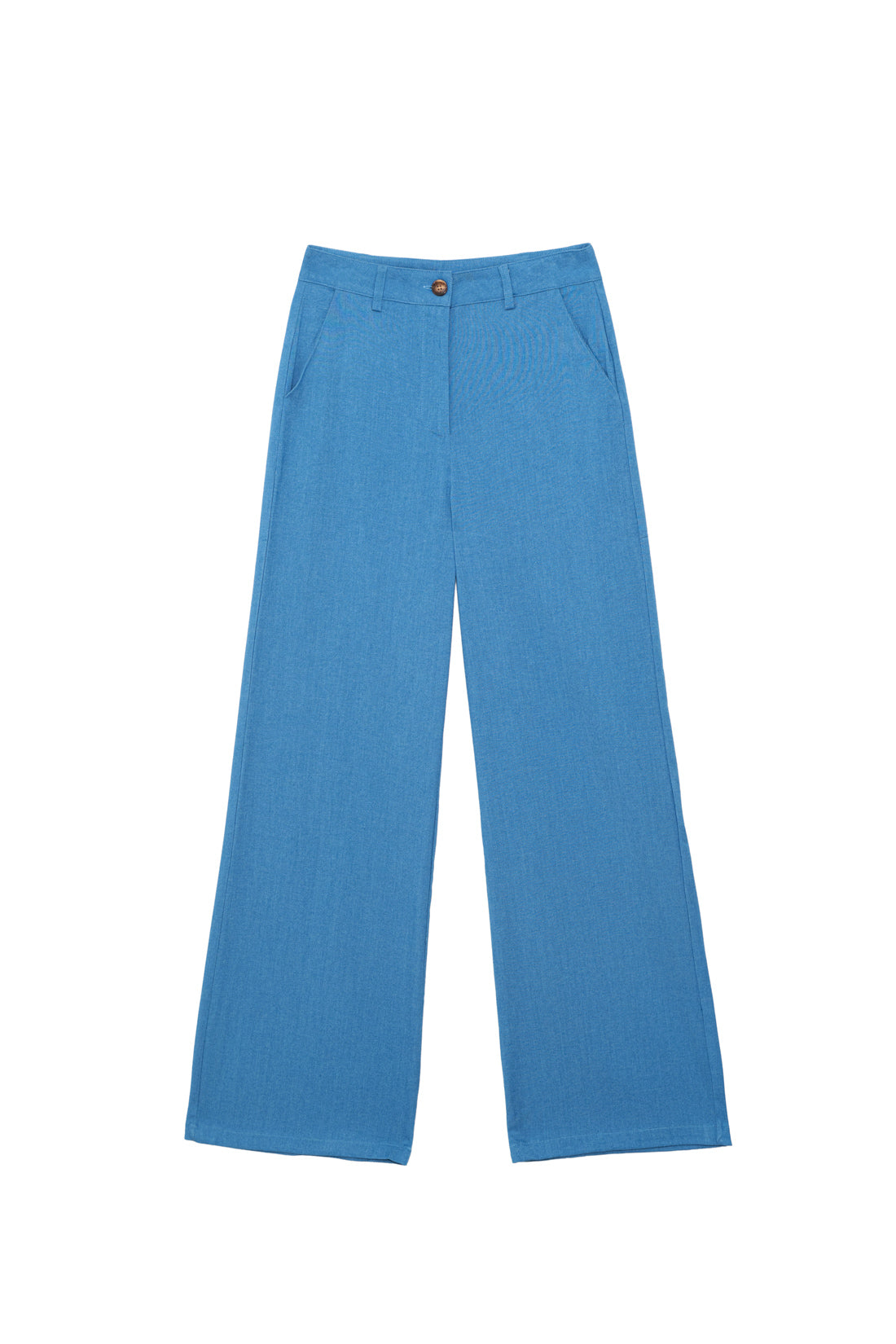 Pantalon de tailleur droit bleu - Pross