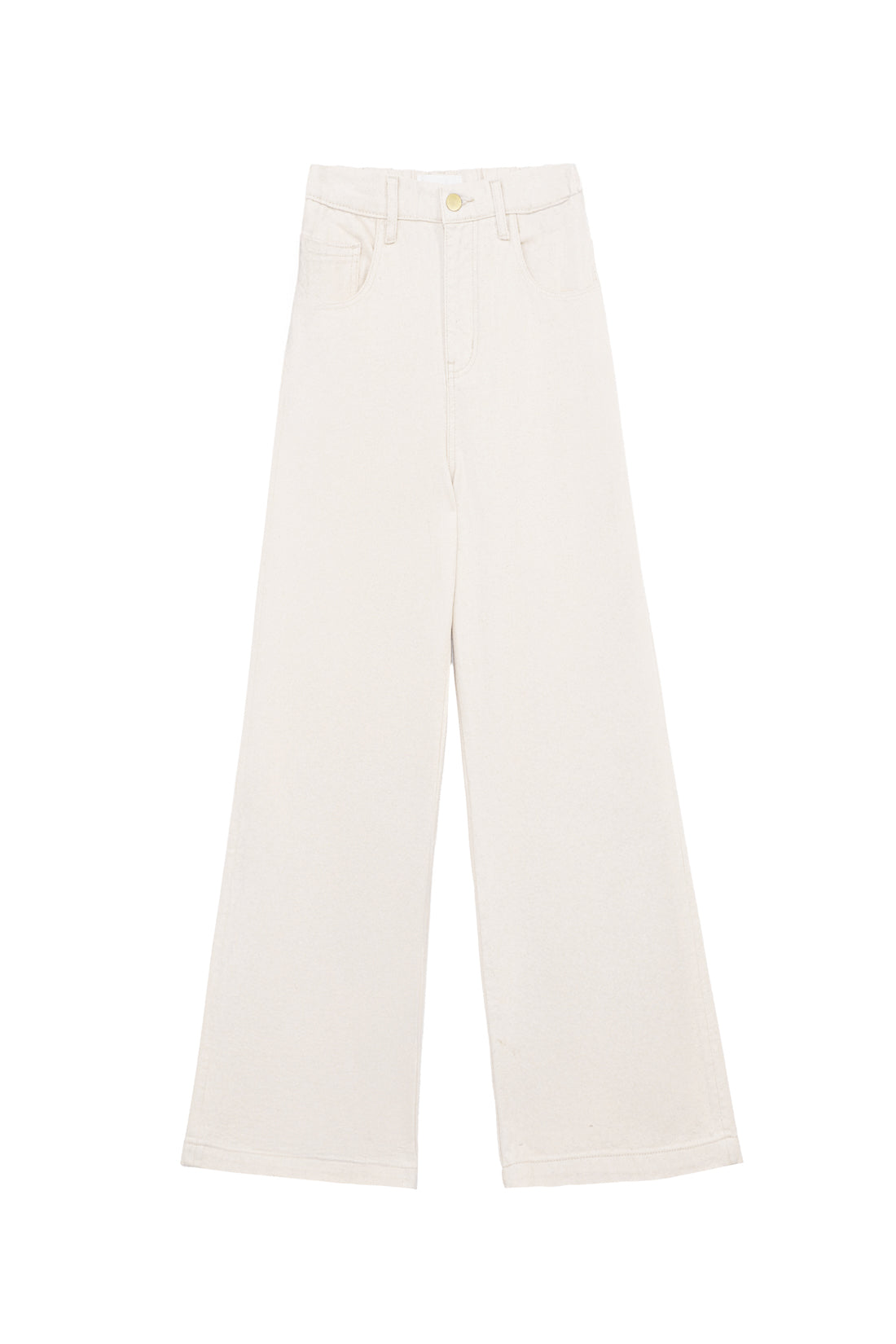 Wide beige jeans - Prune