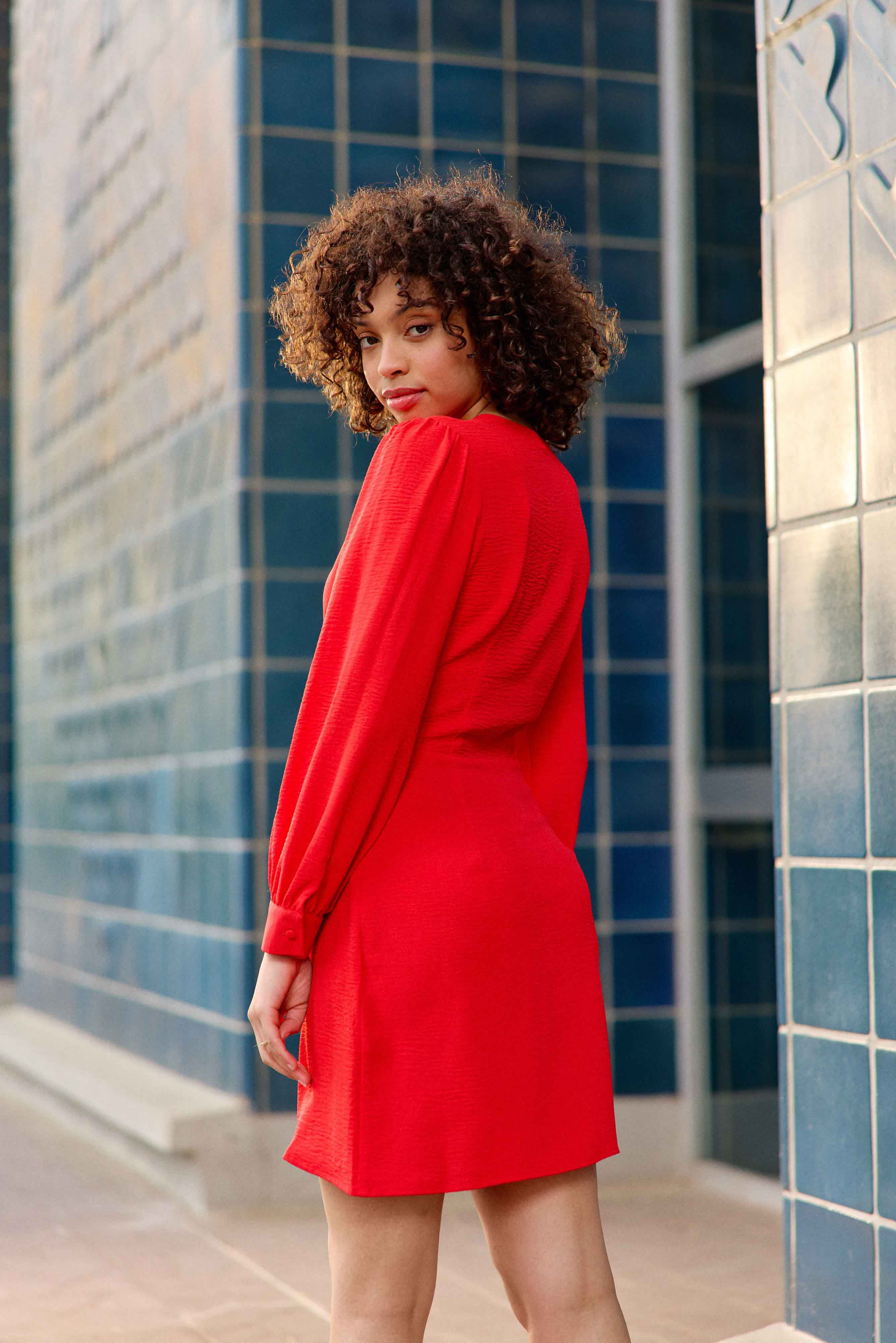 Robe courte rouge - Rachel