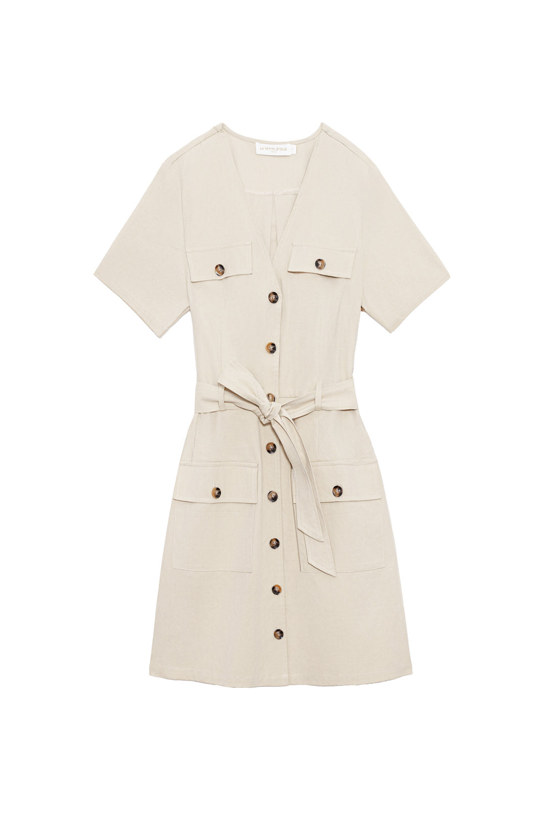 Short beige dress - Raya