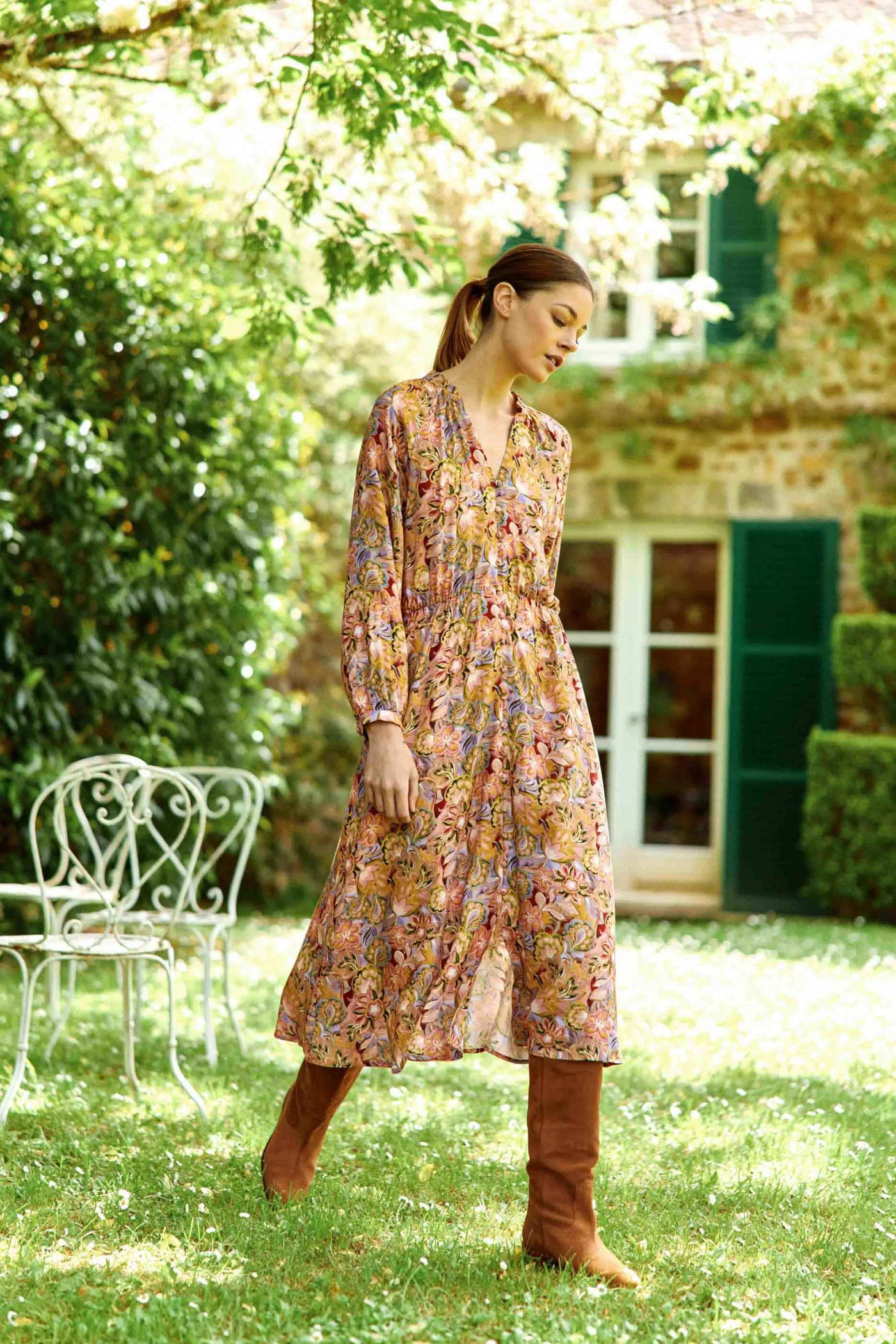 Robe longue floral - Rena