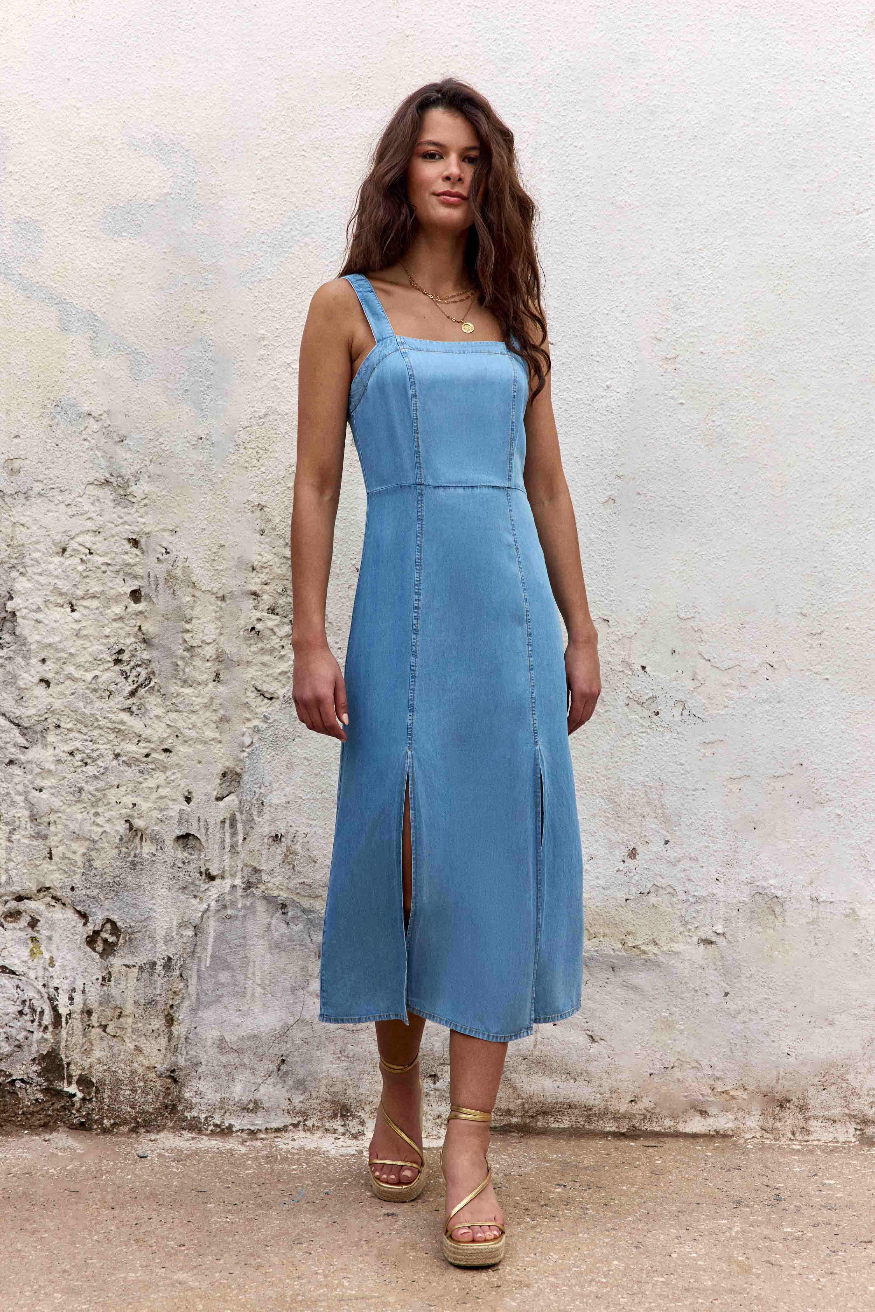 Rikya - Robe longue droite