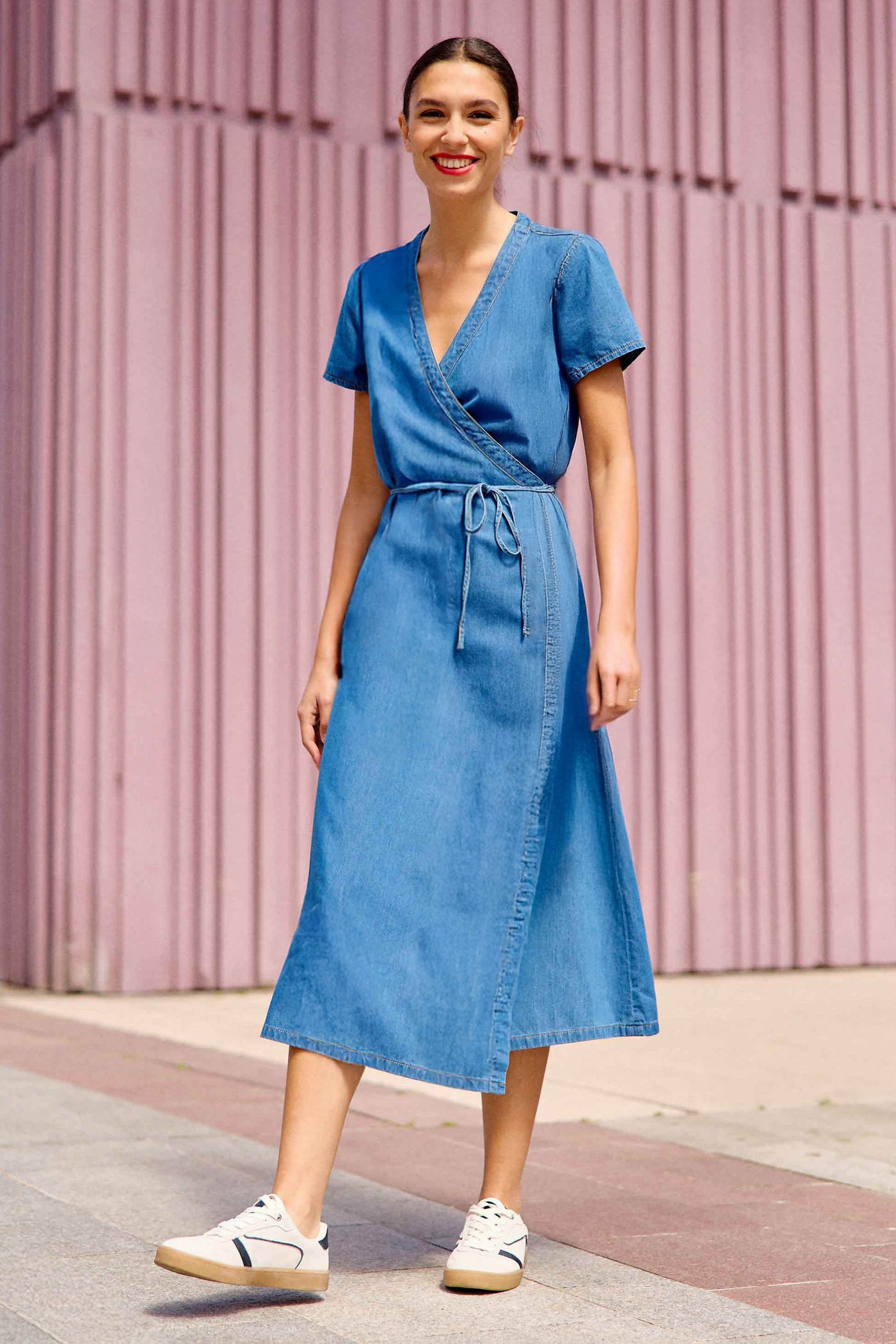Robe longue denim wash - Riley