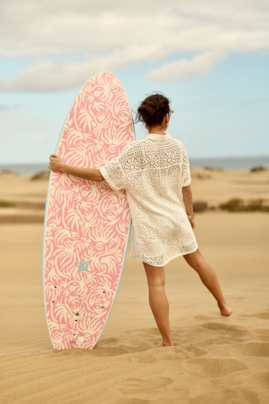 Robe chemise oversize écru - Rilowa