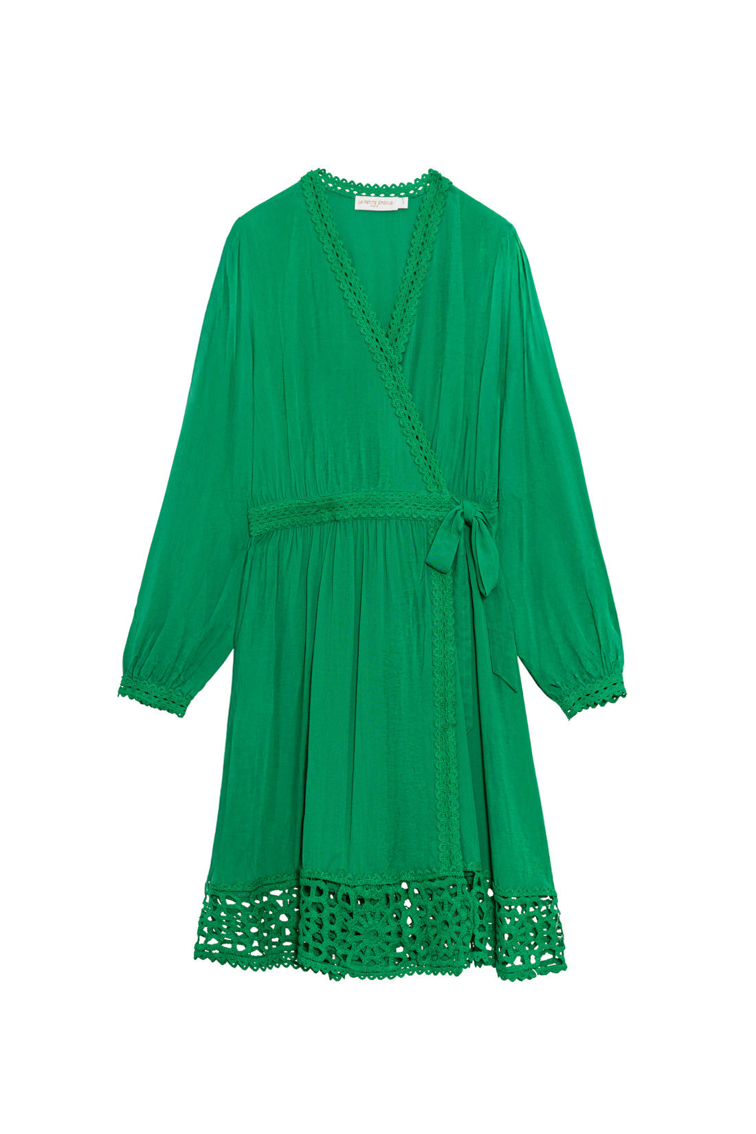 Robe courte portefeuille vert - River
