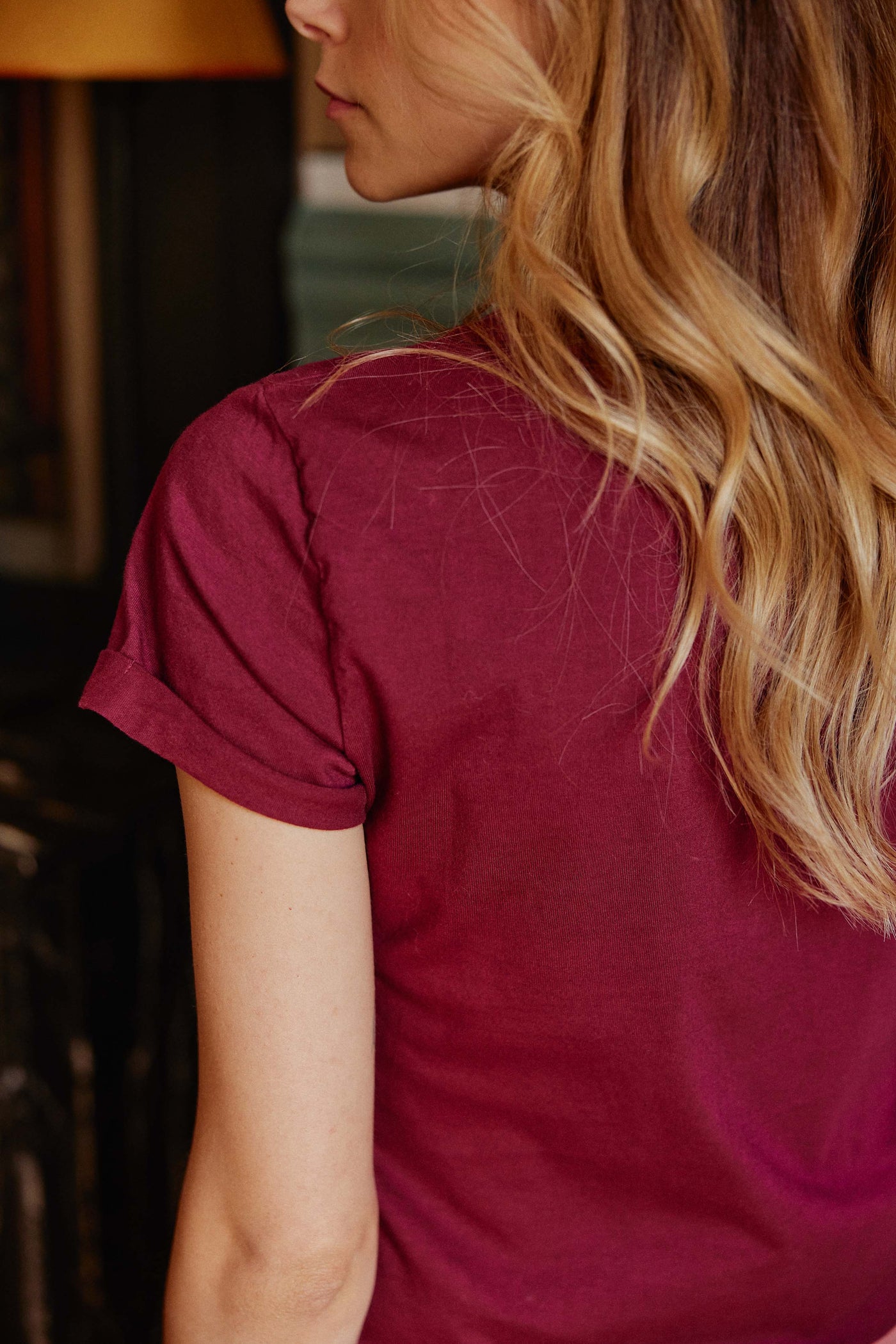 T-shirt Roll-in - Framboise
