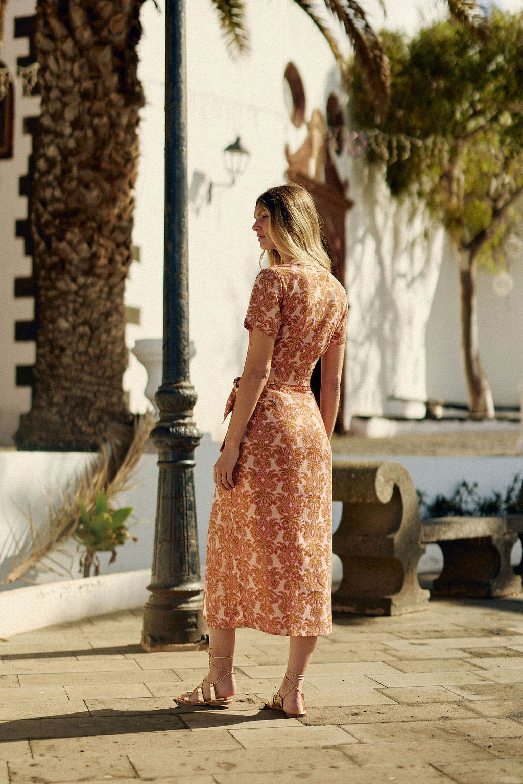 Floral print midi dress - Rollene
