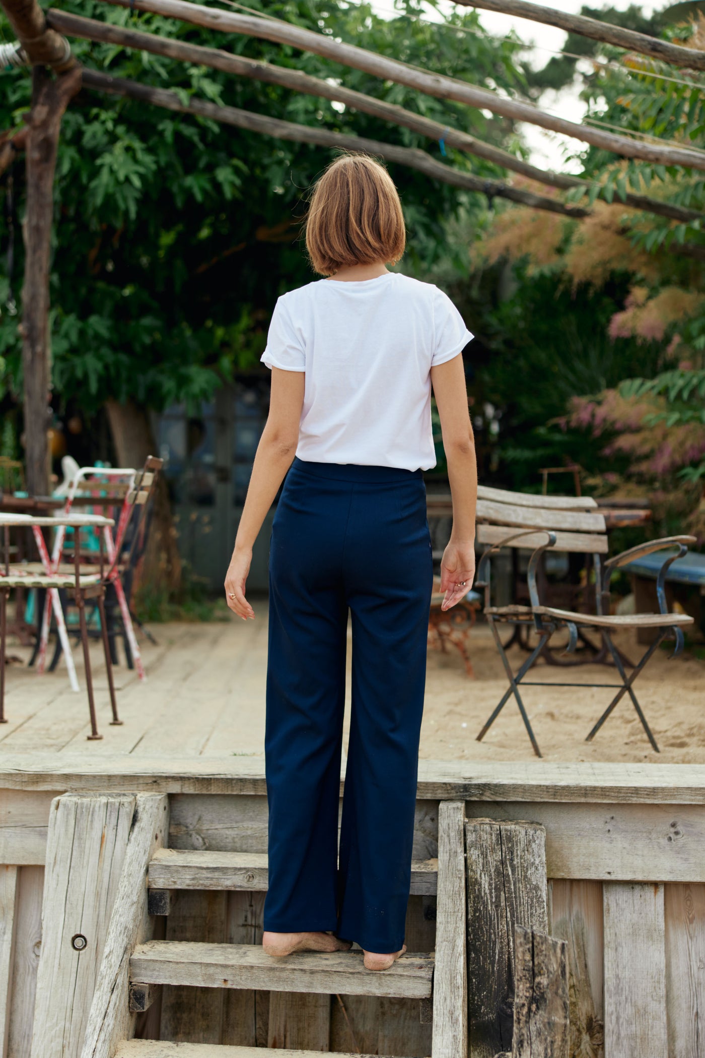 T-shirt Roll-in - Blanc