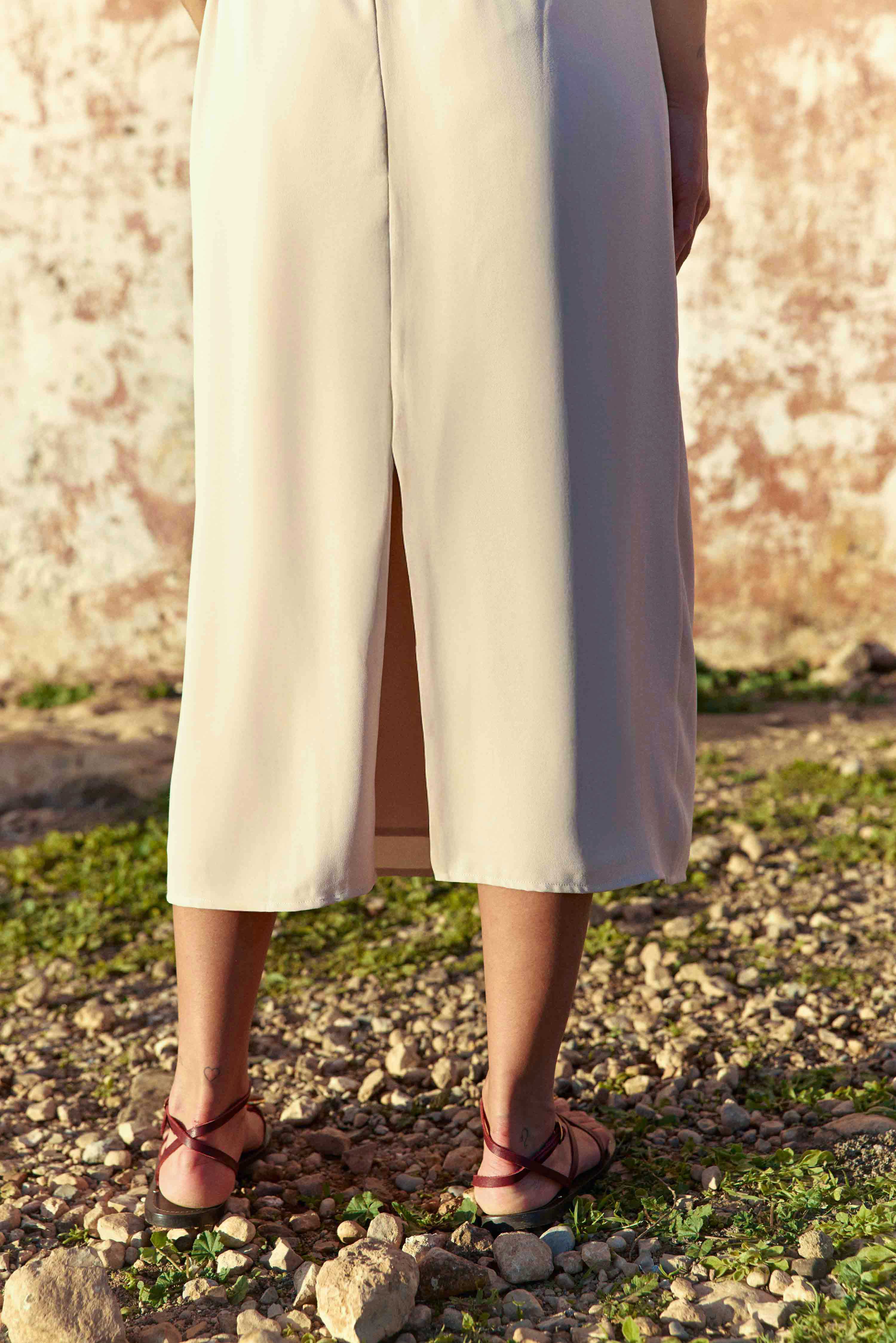 Rosa - Robe midi asymétrique