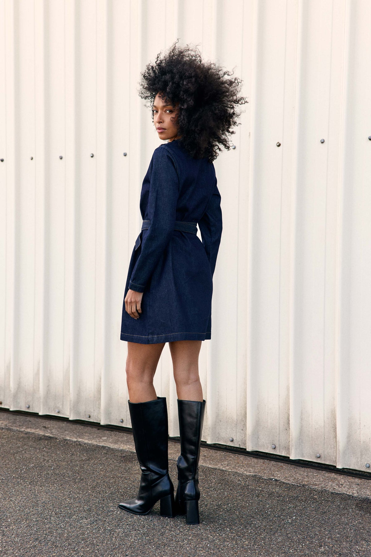 Ruona - Robe en denim