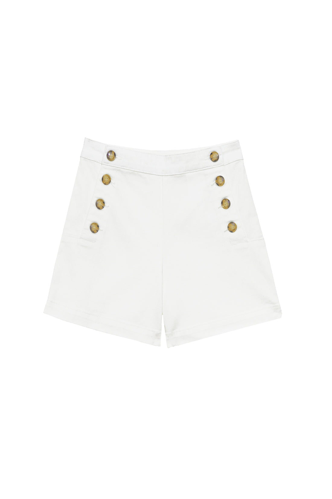 White bridge shorts - Saulie