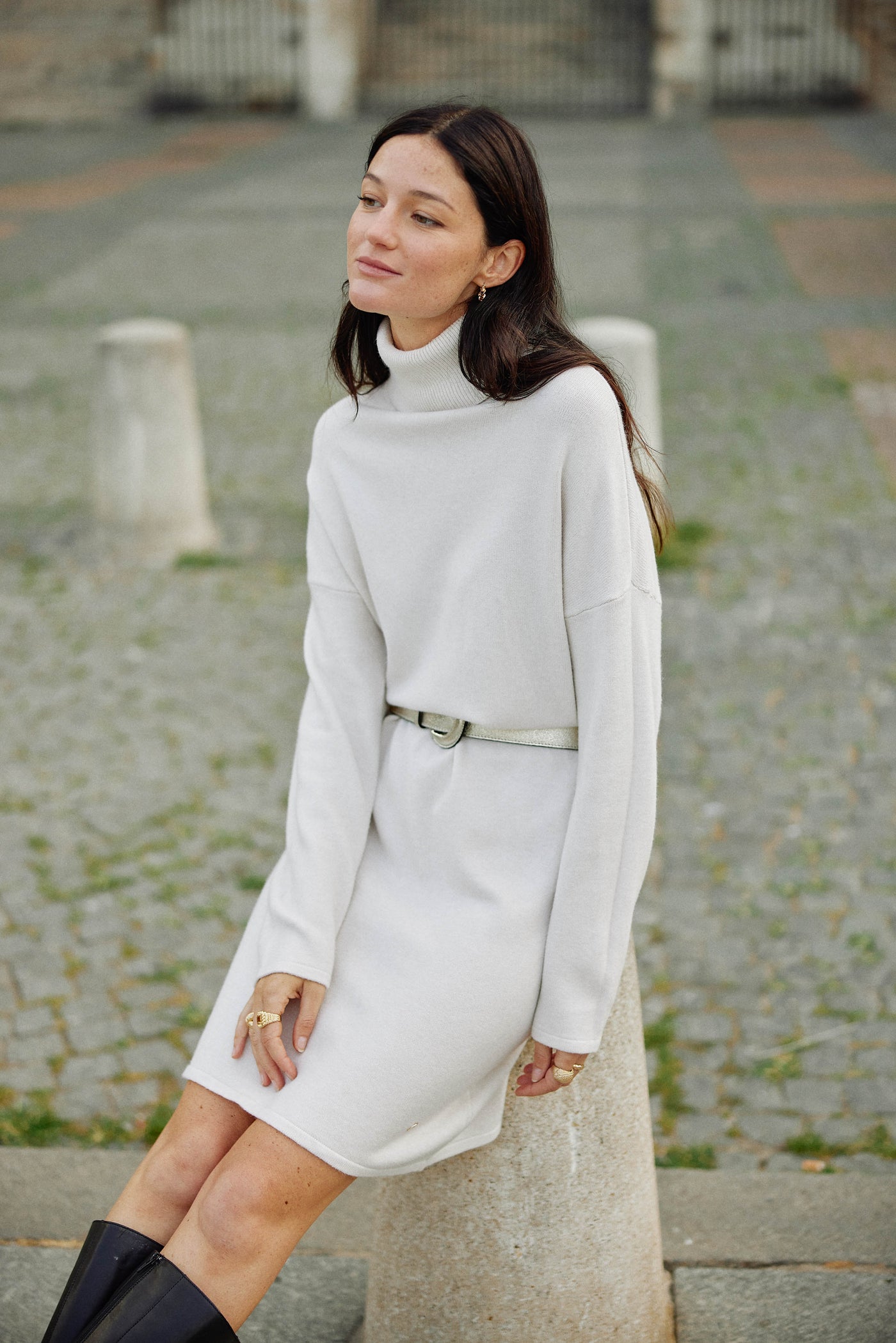 Robe pull Siria - Beige