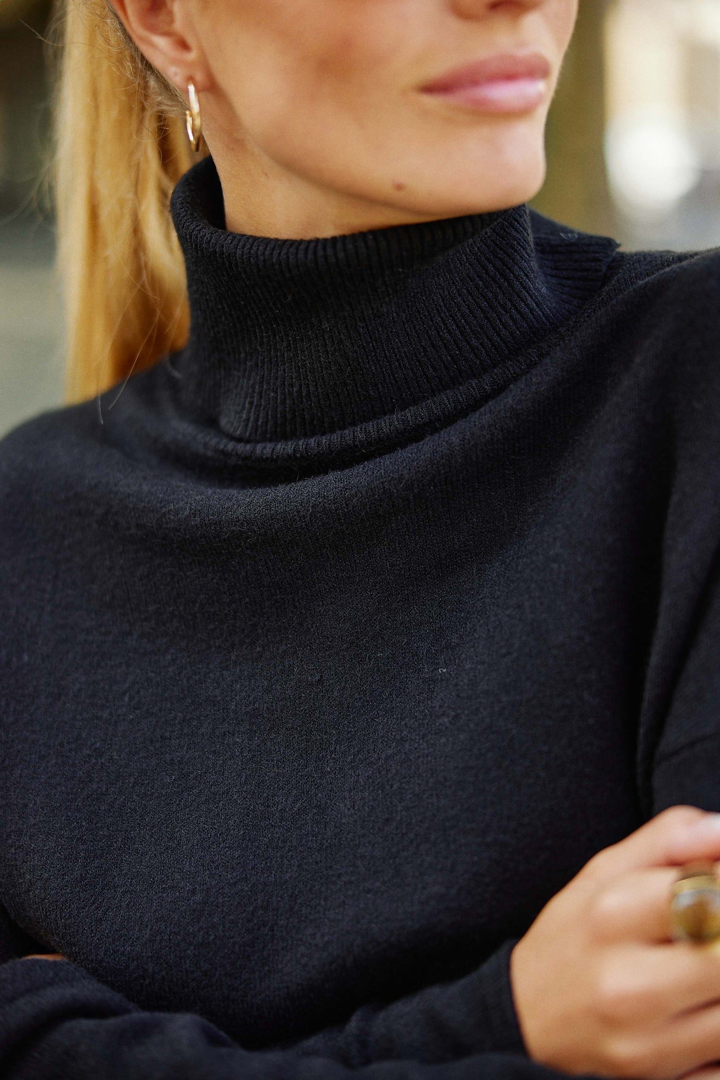 Robe pull Siria - Noir