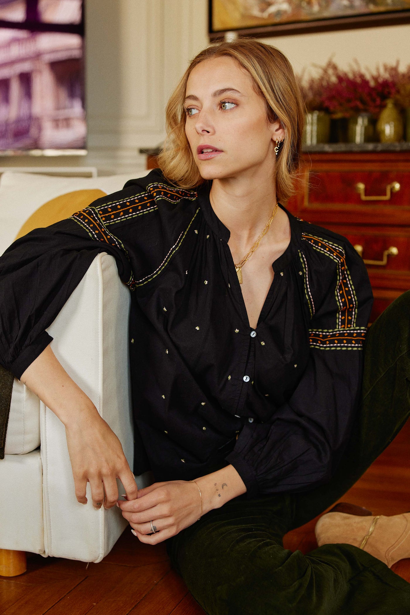 Blouse Sloane - Noir