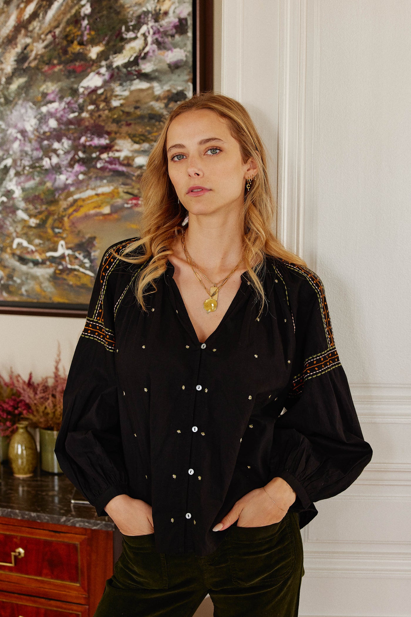 Blouse Sloane - Noir