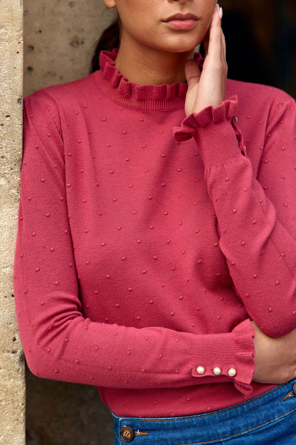 Pull Solferinos - Framboise