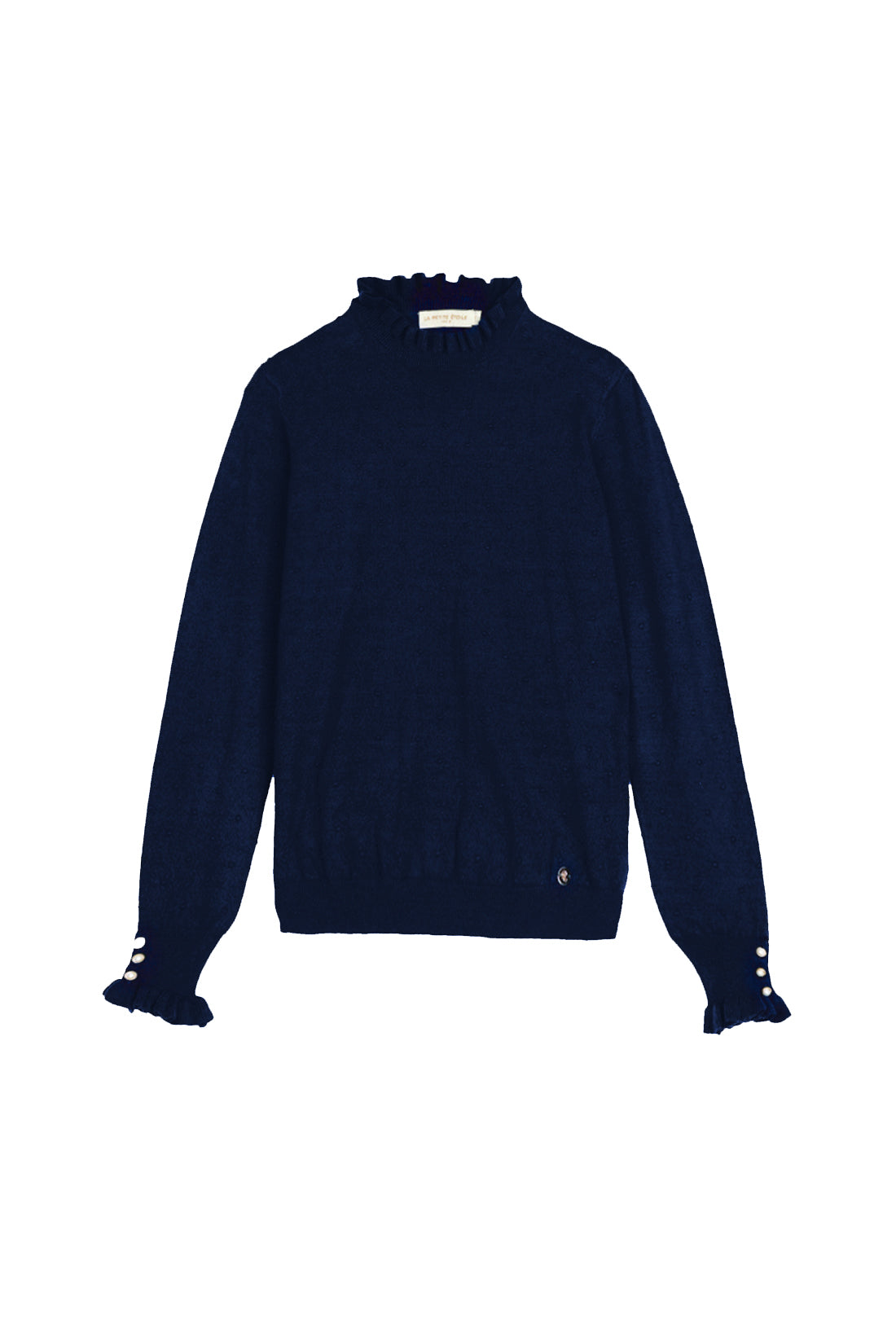 Navy high neck sweater - Solferinos