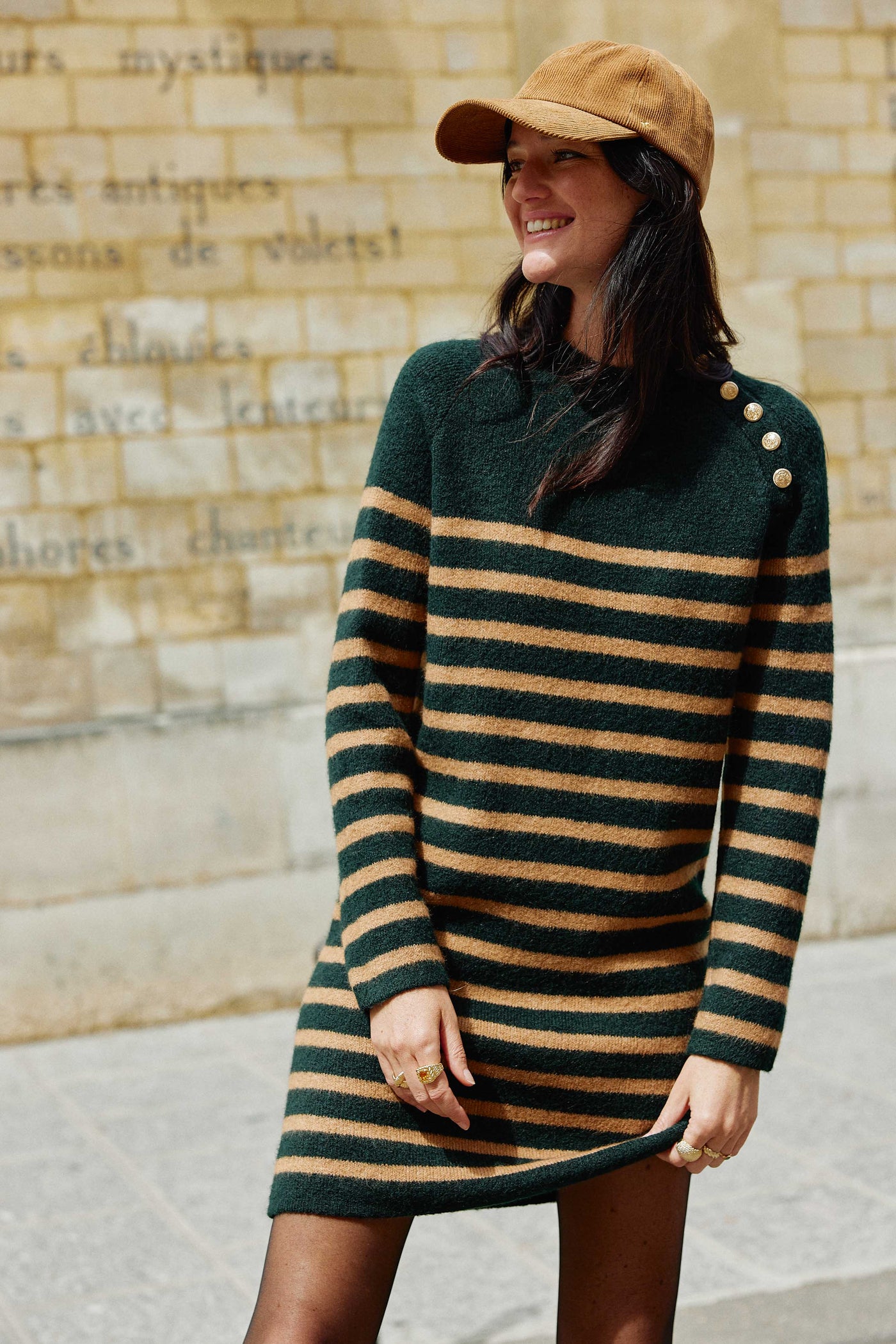 Robe Solie - Vert Foret/praline