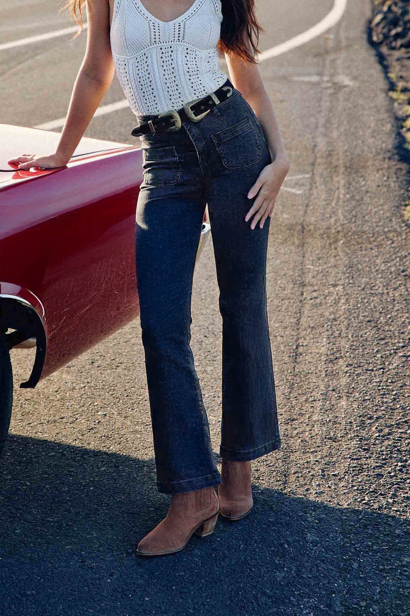 Jean flare gris - Sonny