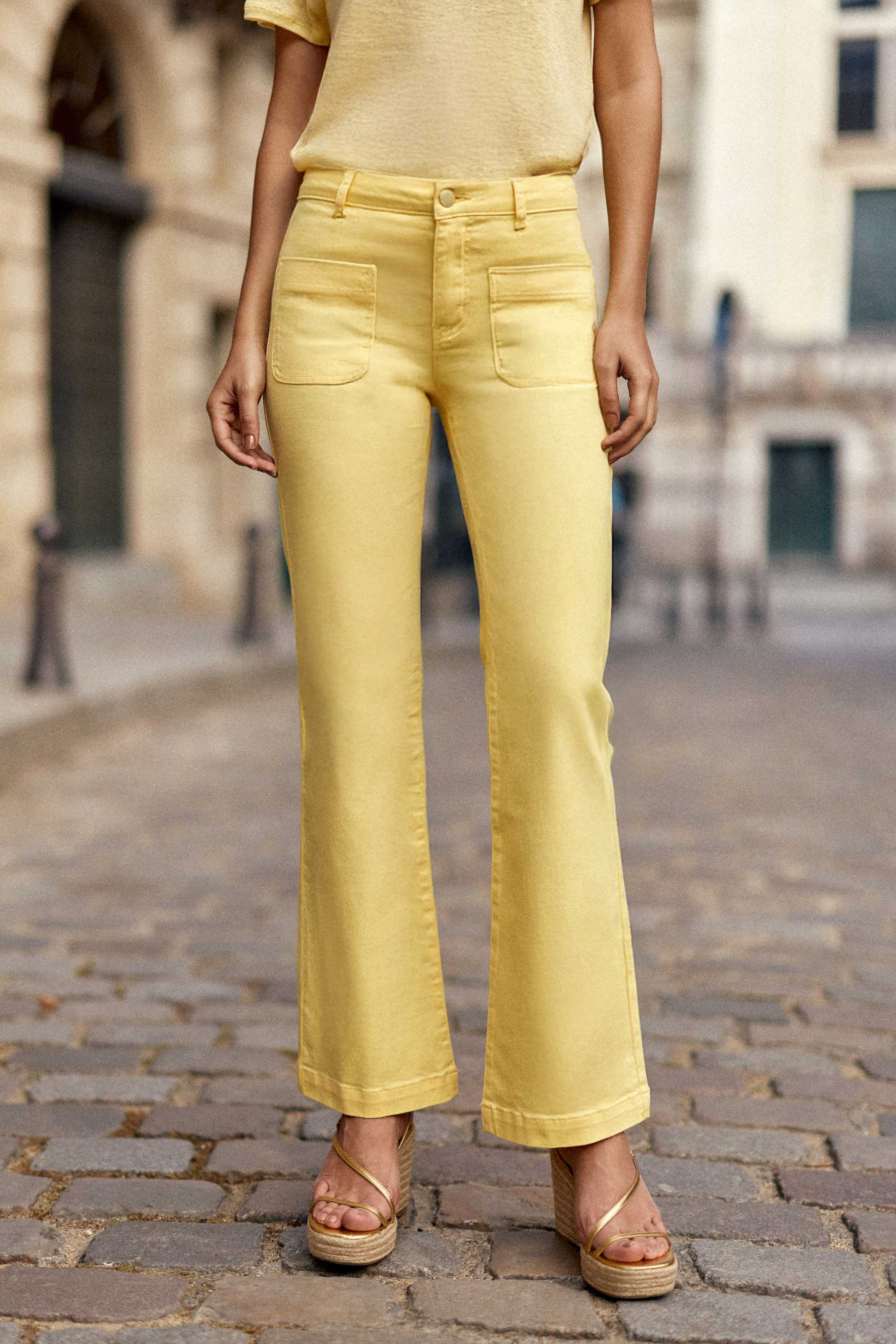 Yellow flare jeans - Sonny