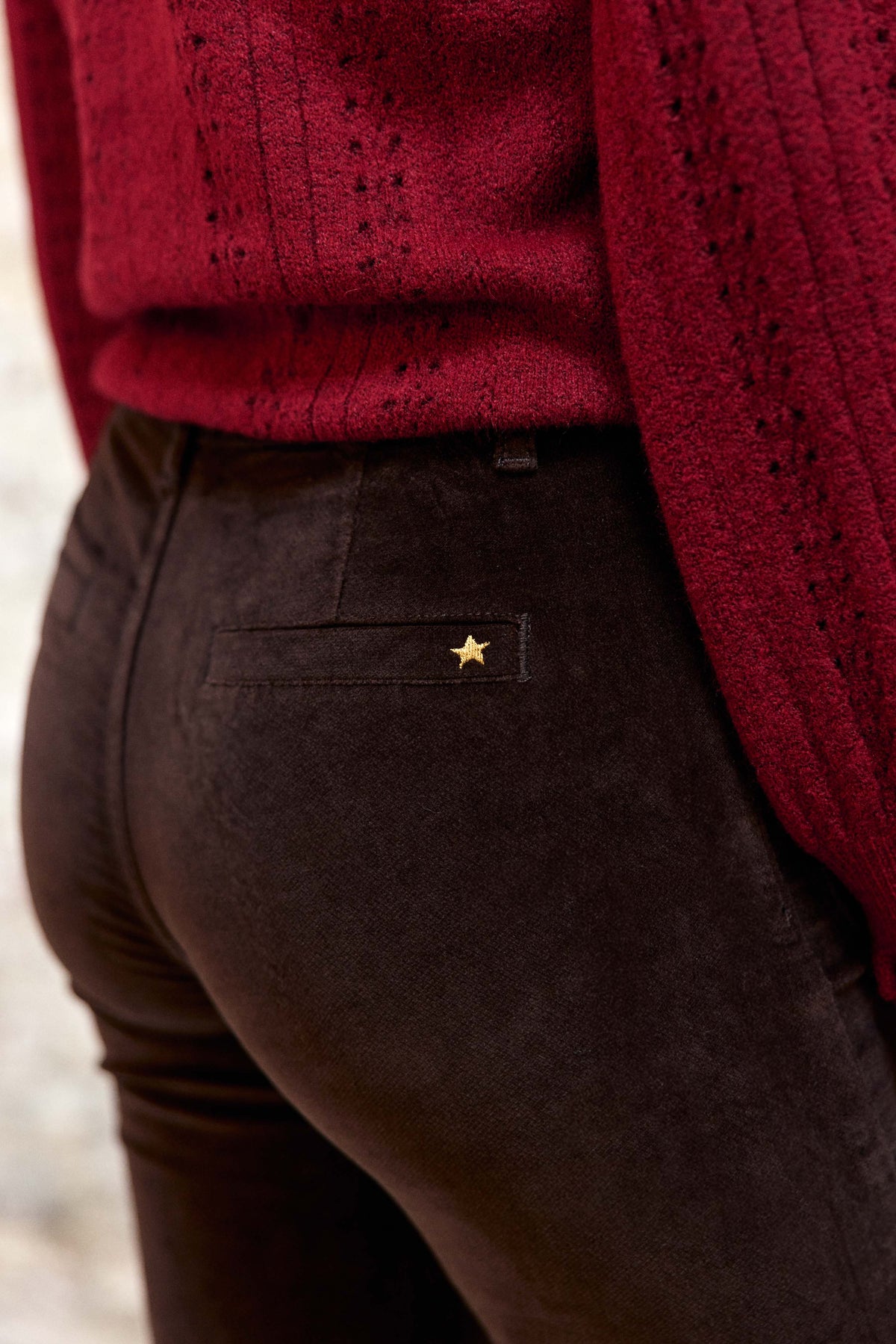 Sonny – Pantalon flare en velours