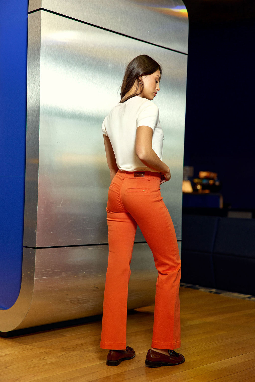 Jean flare orange - Sonny