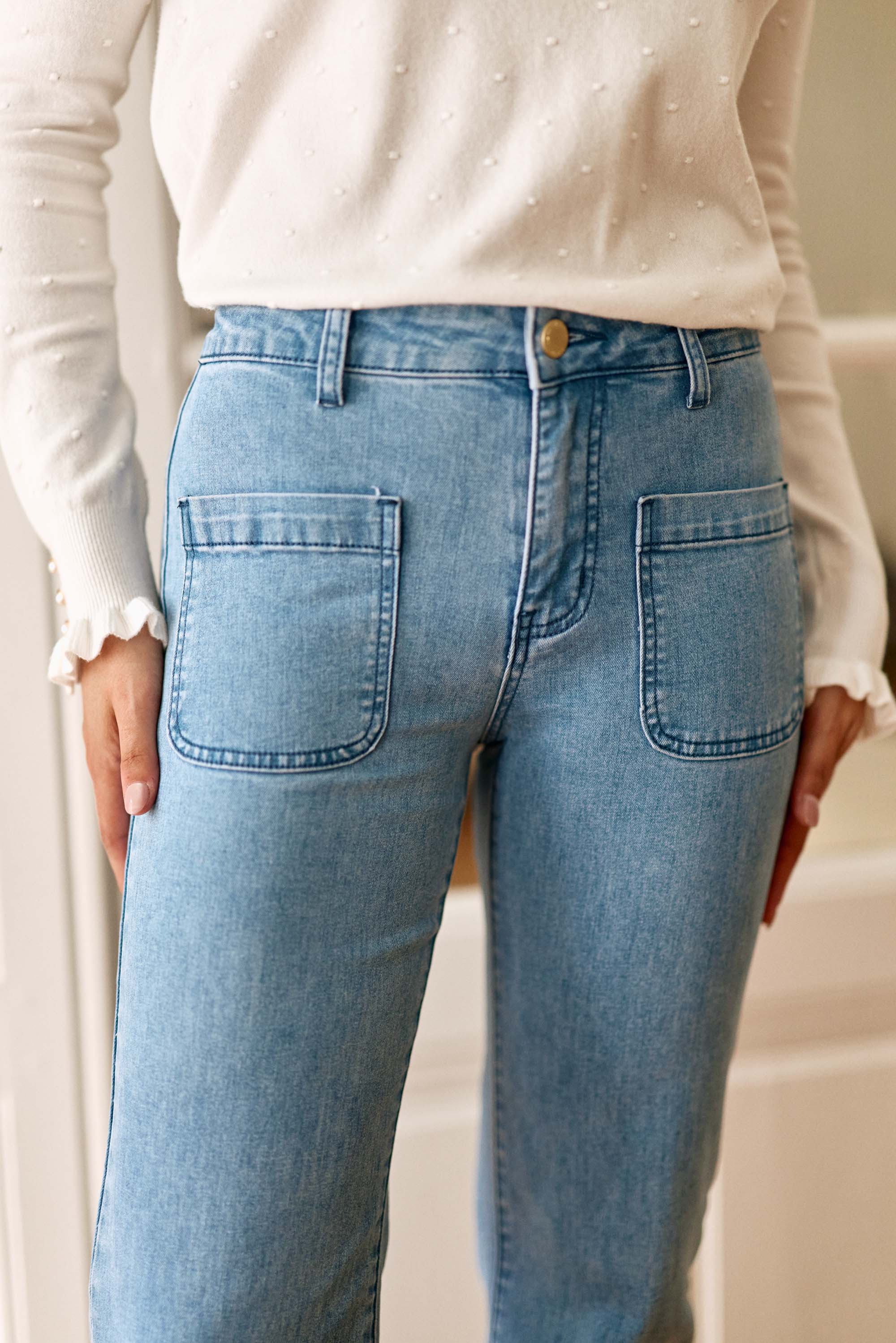Light stone flare jeans - Sonny