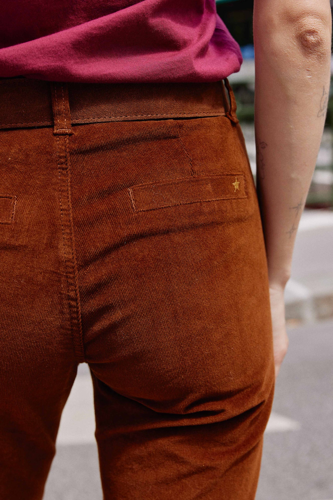 Pantalon Sonny Velours - Marron