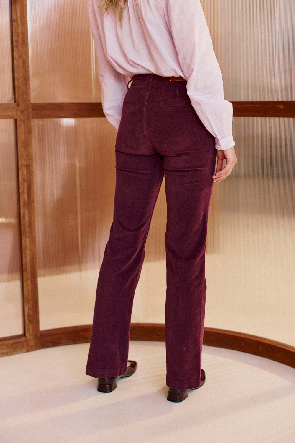 Pantalon Albano Velours - Beige Clair - Coton Biologique - Octobre Éditions
