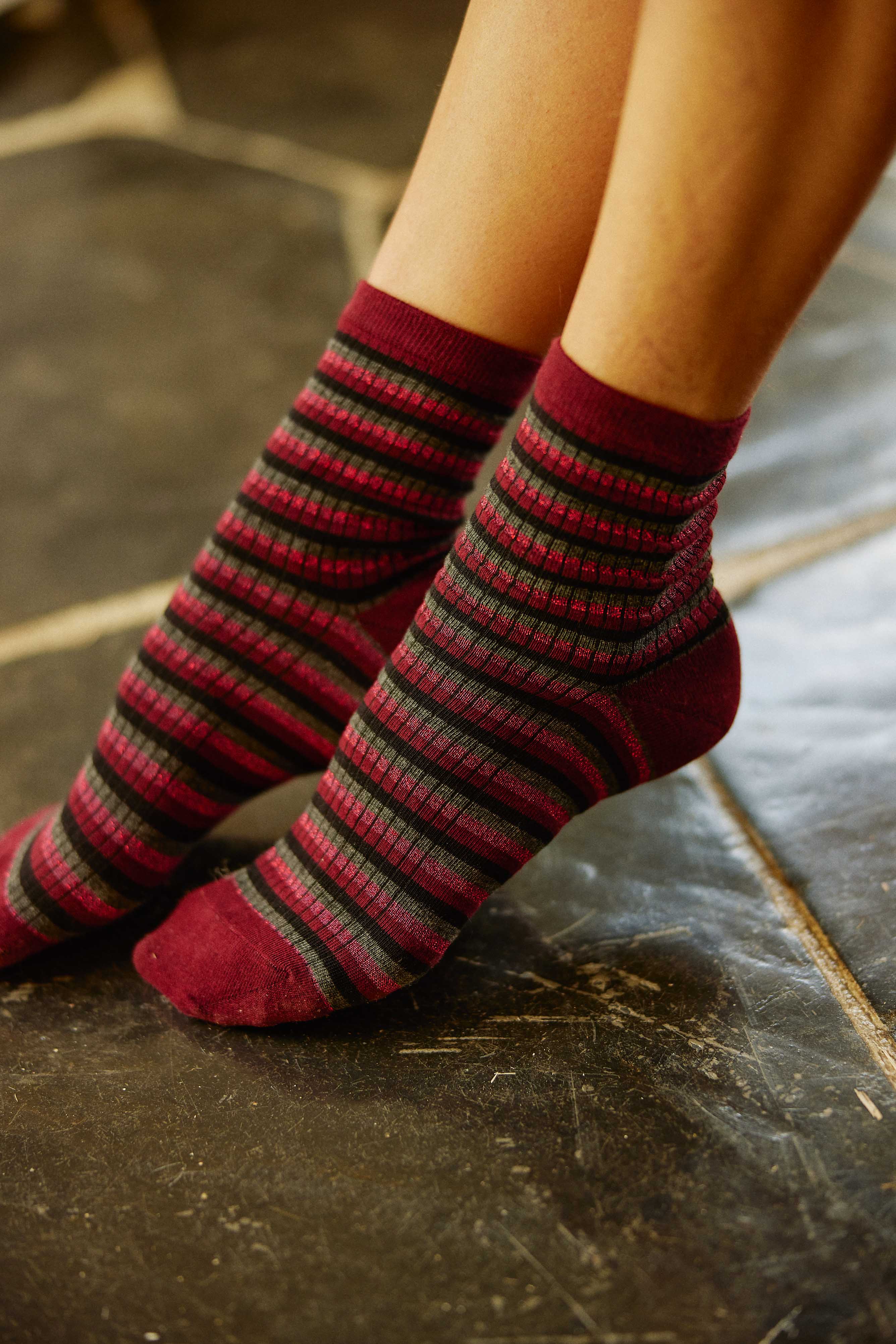 Gestreifte Socken - Mix