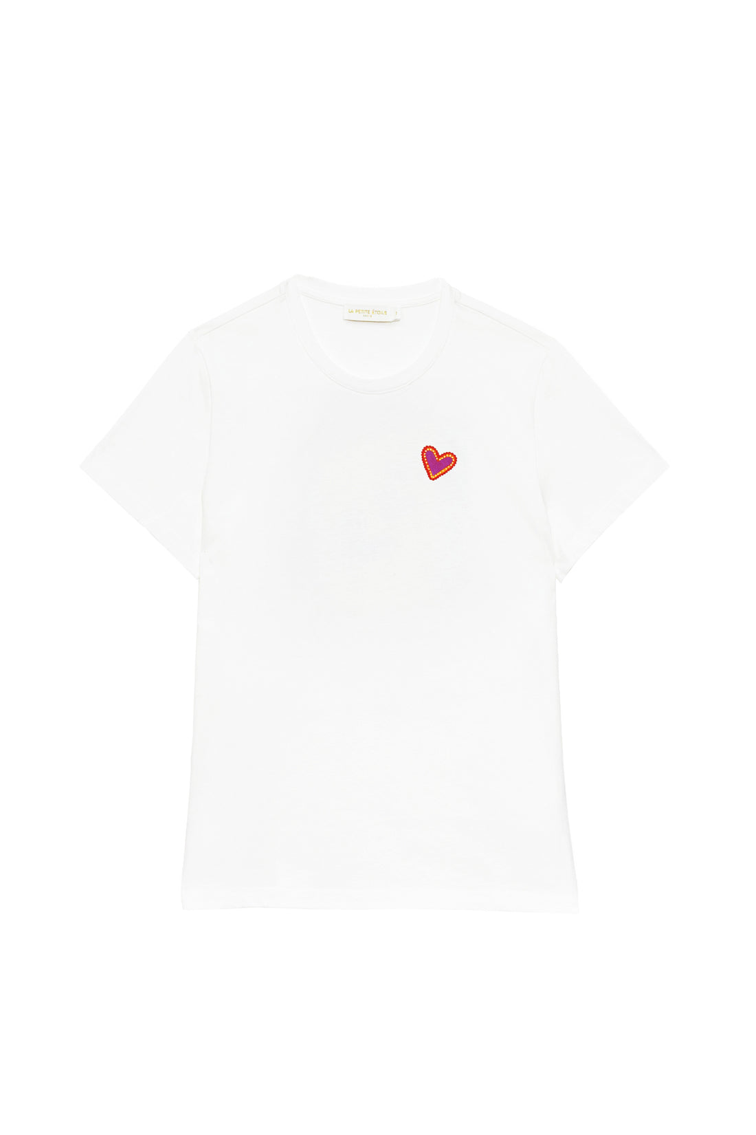 Ecru screen-printed T-shirt - Tack