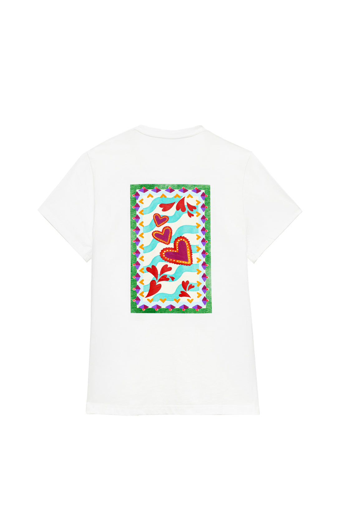 Ecru screen-printed T-shirt - Tack