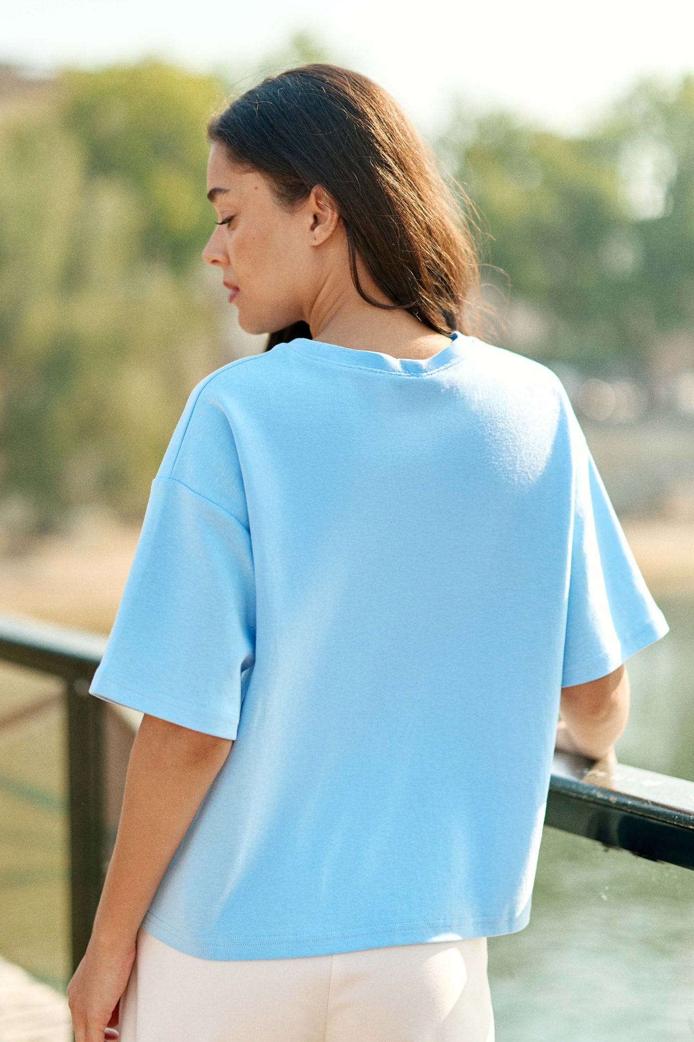 Sweat-shirt manches courtes ciel - Tais