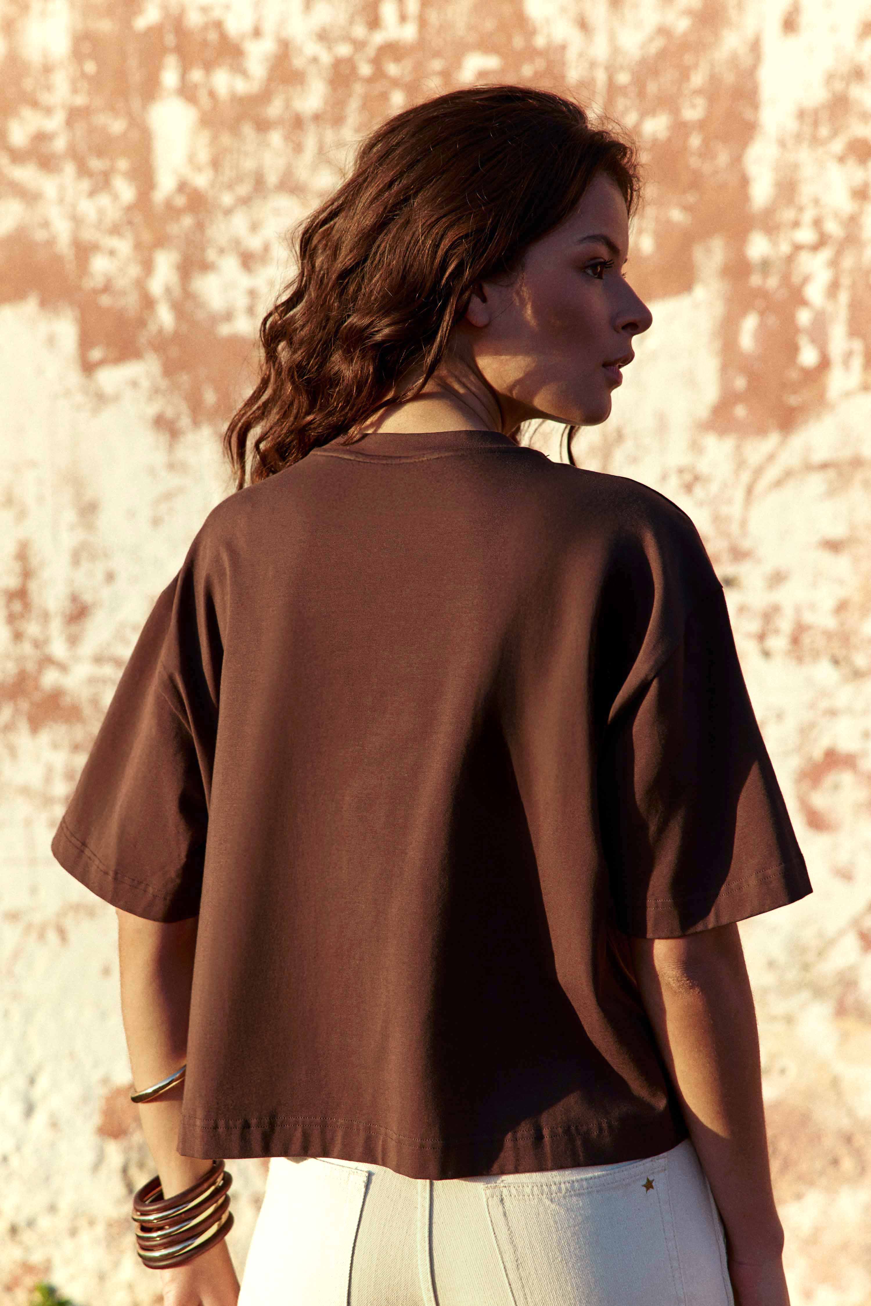 T-shirt Taisa - Marron