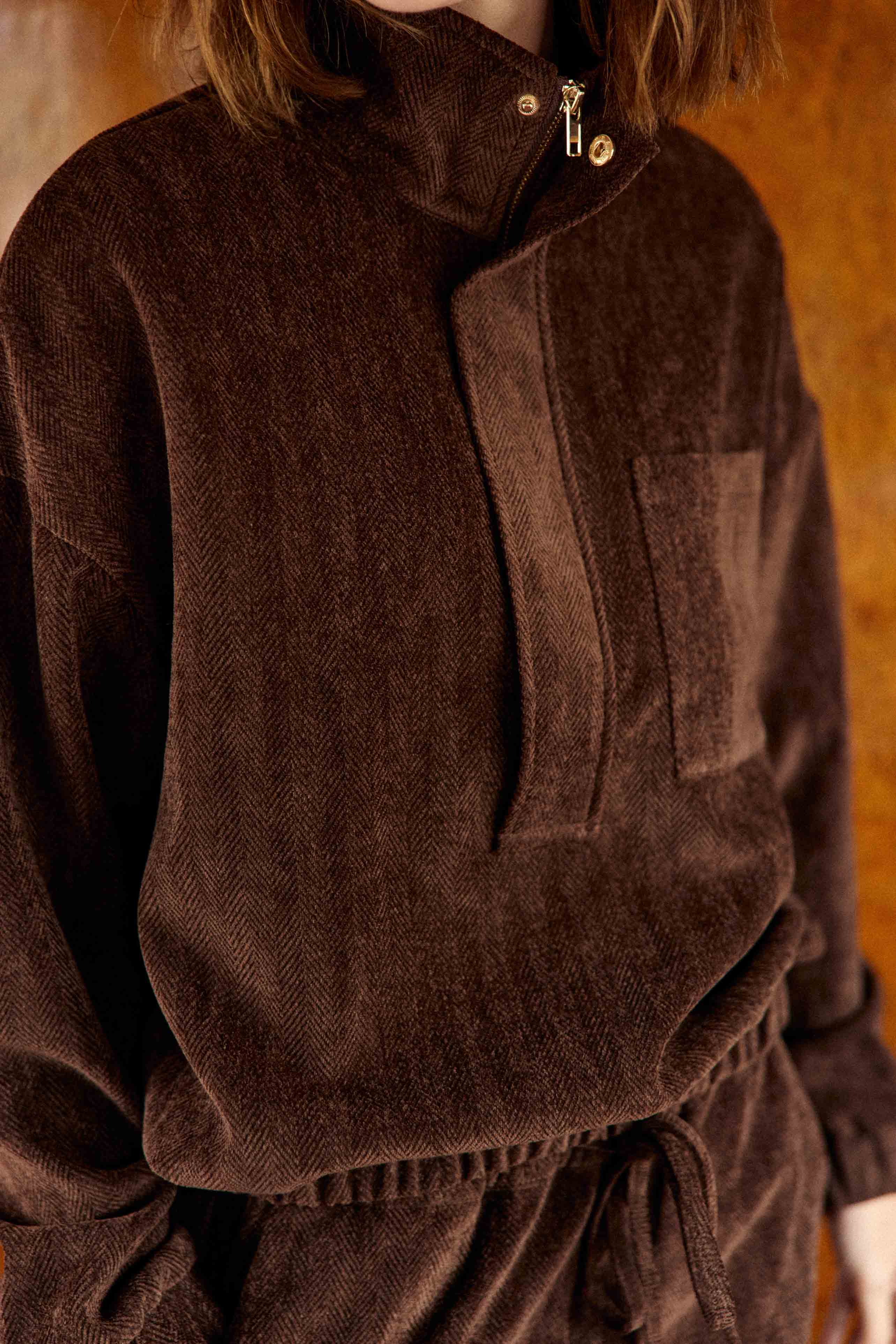 Sweat-shirt marron - Tayen