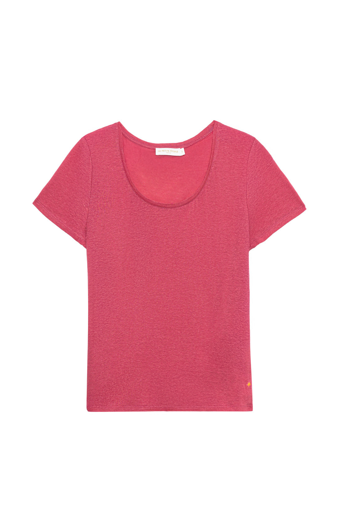 Pink crew neck t-shirt - Tia