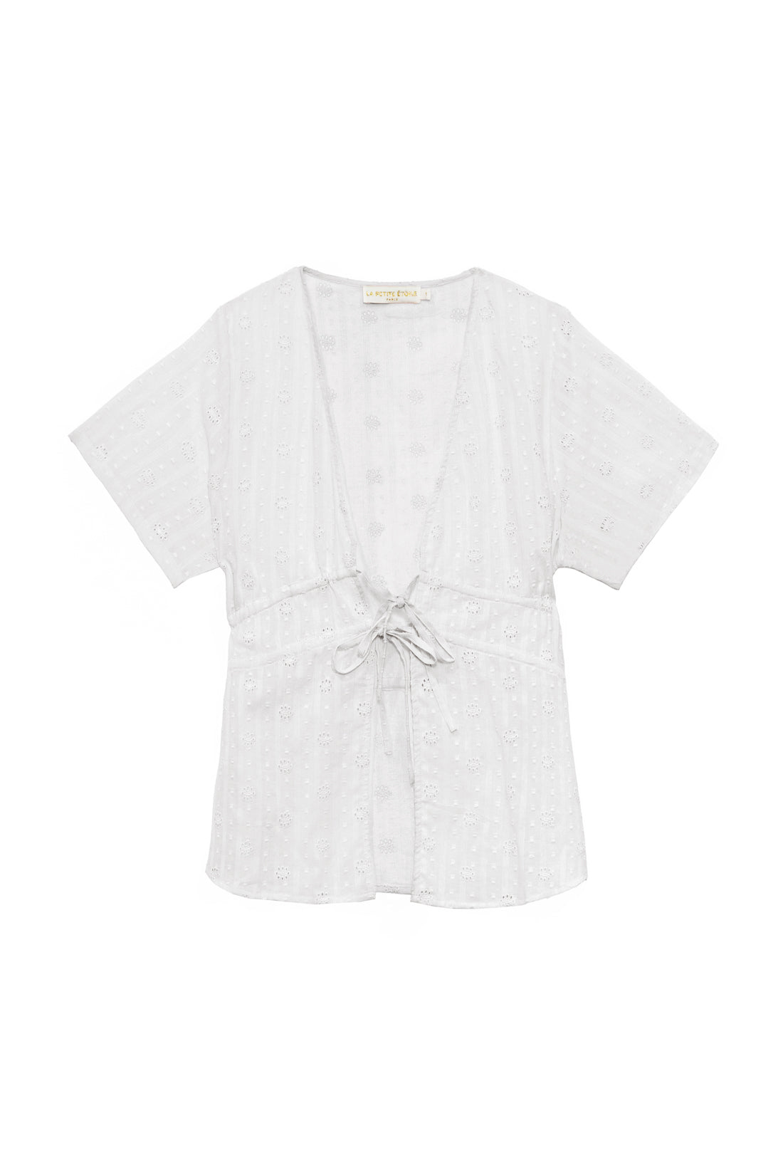 Ecru embroidered top - Tiara