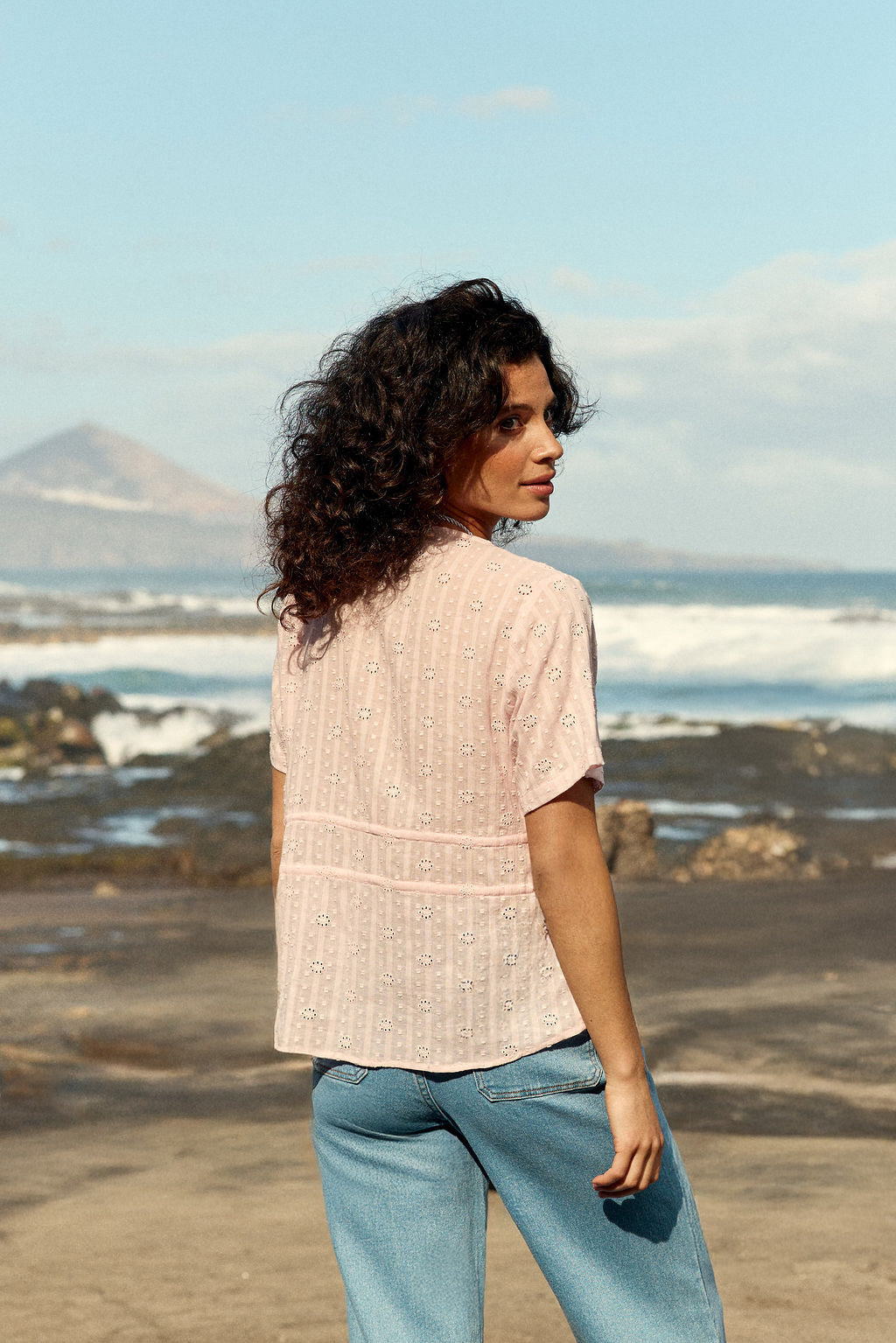 Pink embroidered top - Tiara