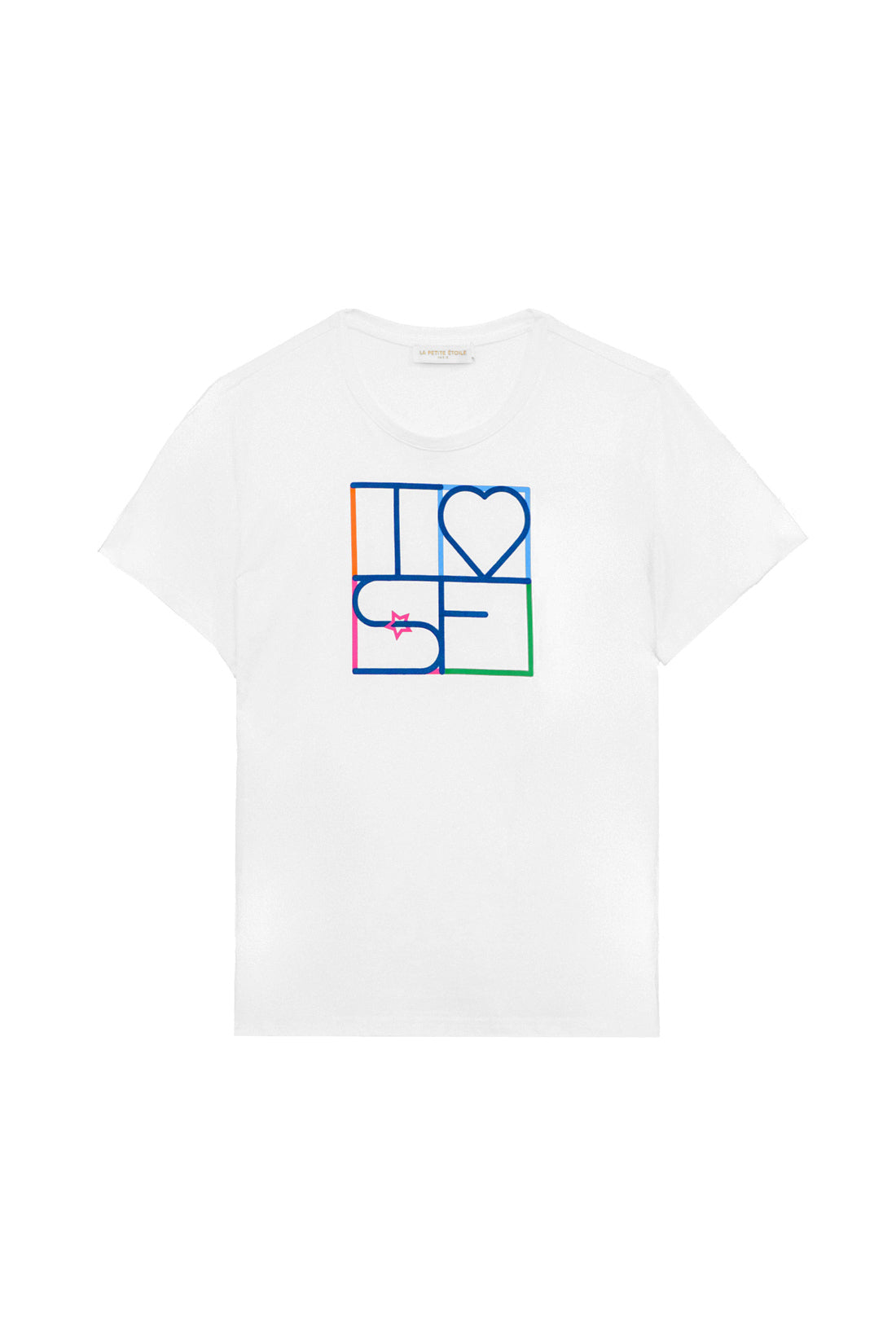 Ecru printed T-shirt - Tilove