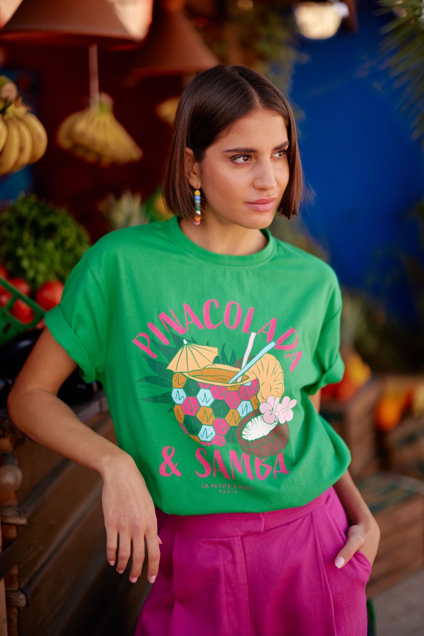 T-shirt Tinada - Vert