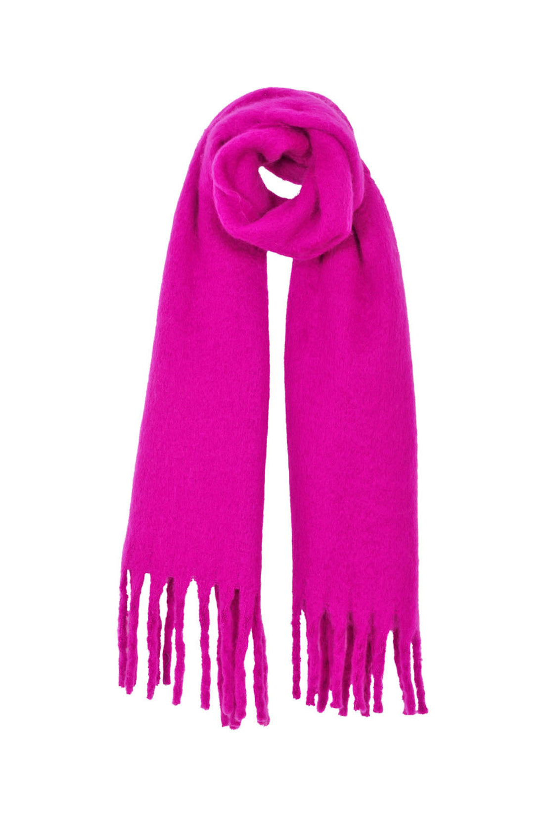 Écharpe marocaine fuchsia en coton style touareg sahara