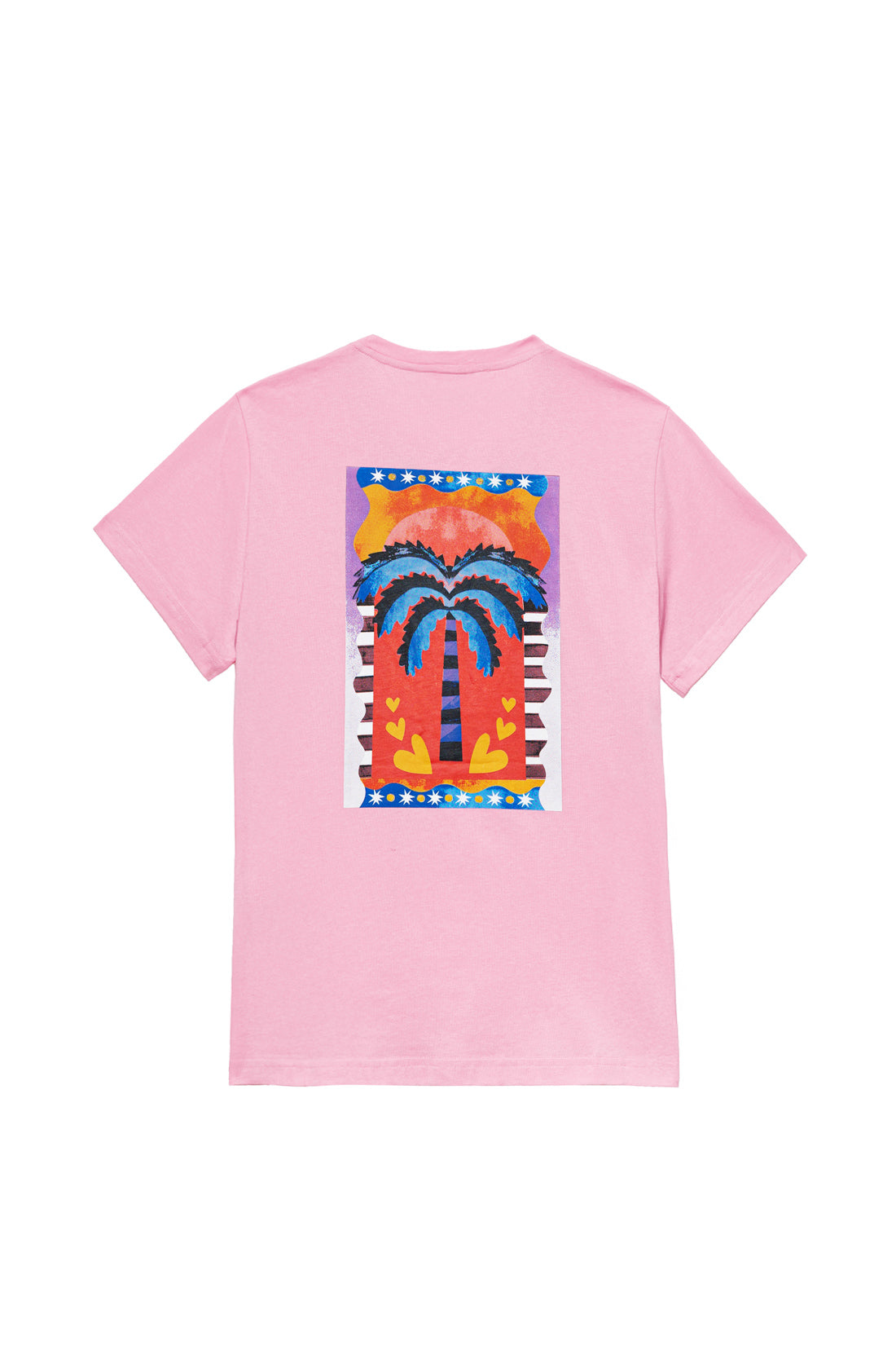 Pink screen-printed T-shirt - Tock