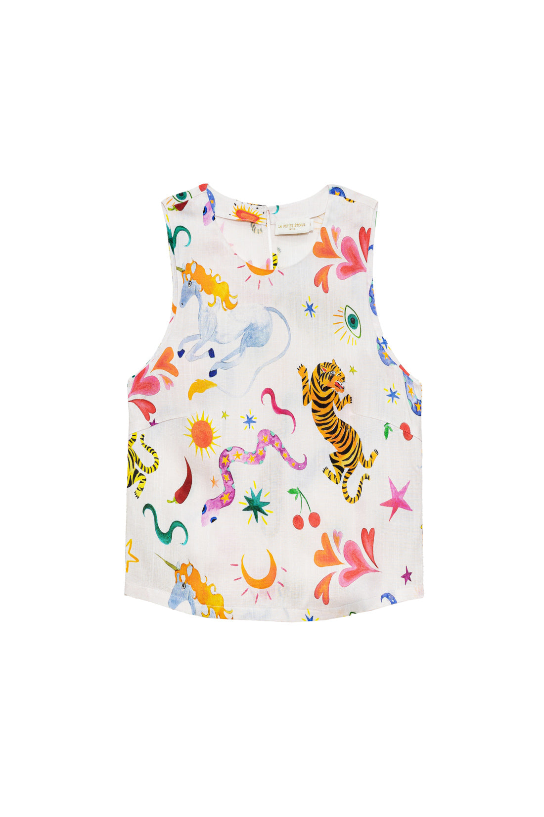 Tiger print sleeveless top - Toria