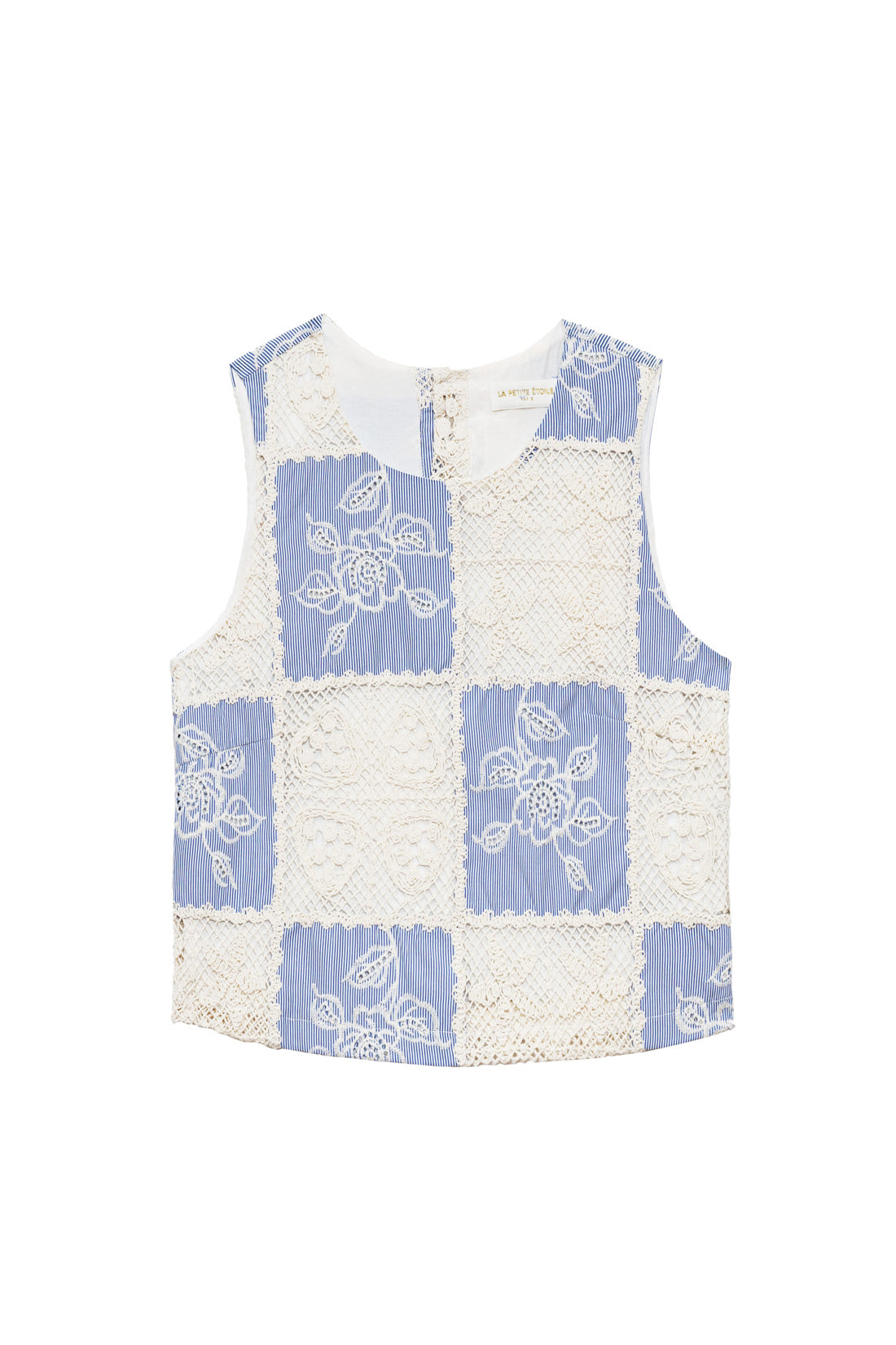 Sleeveless patchwork top - Torio
