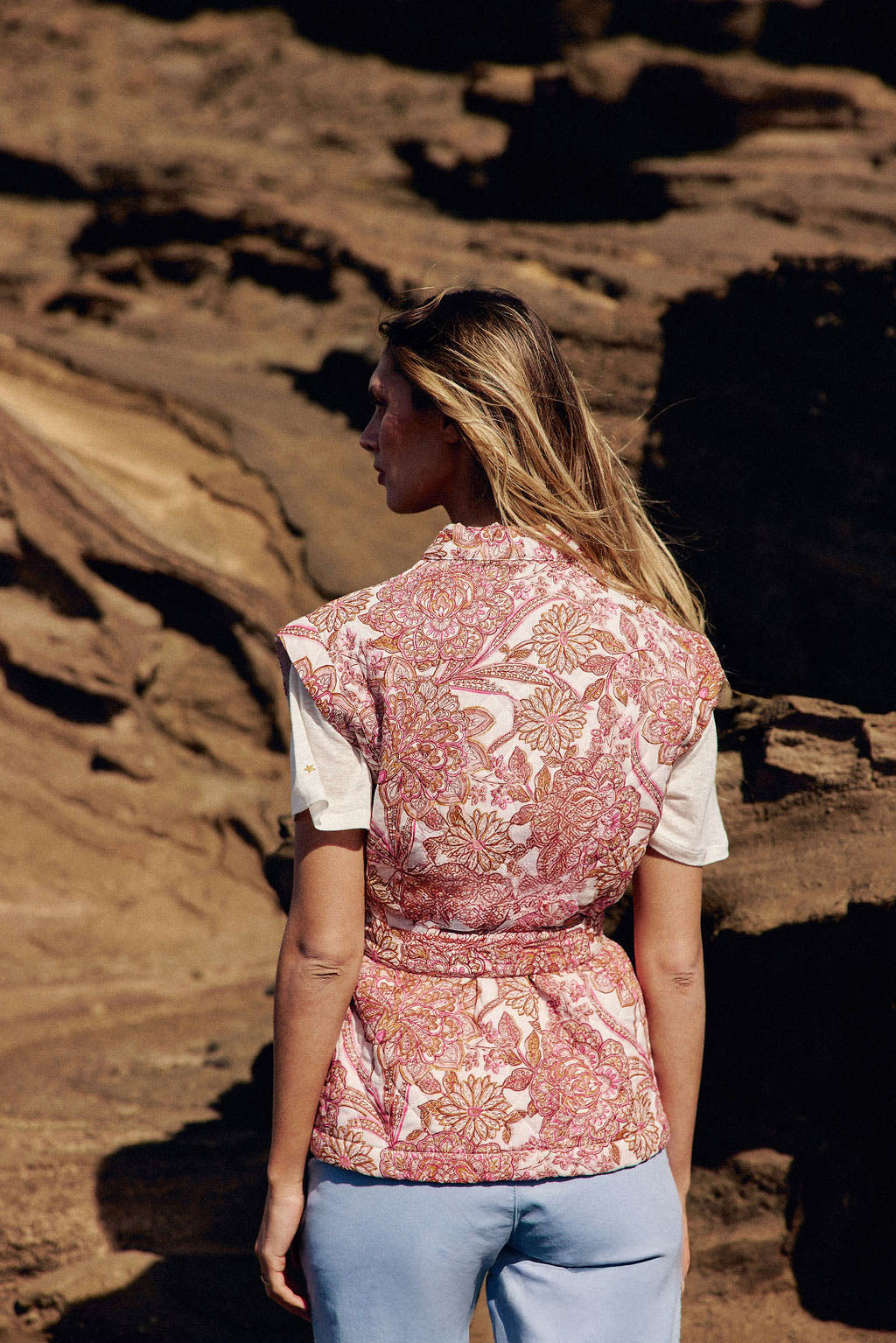 Veste sans manches floral - Valma